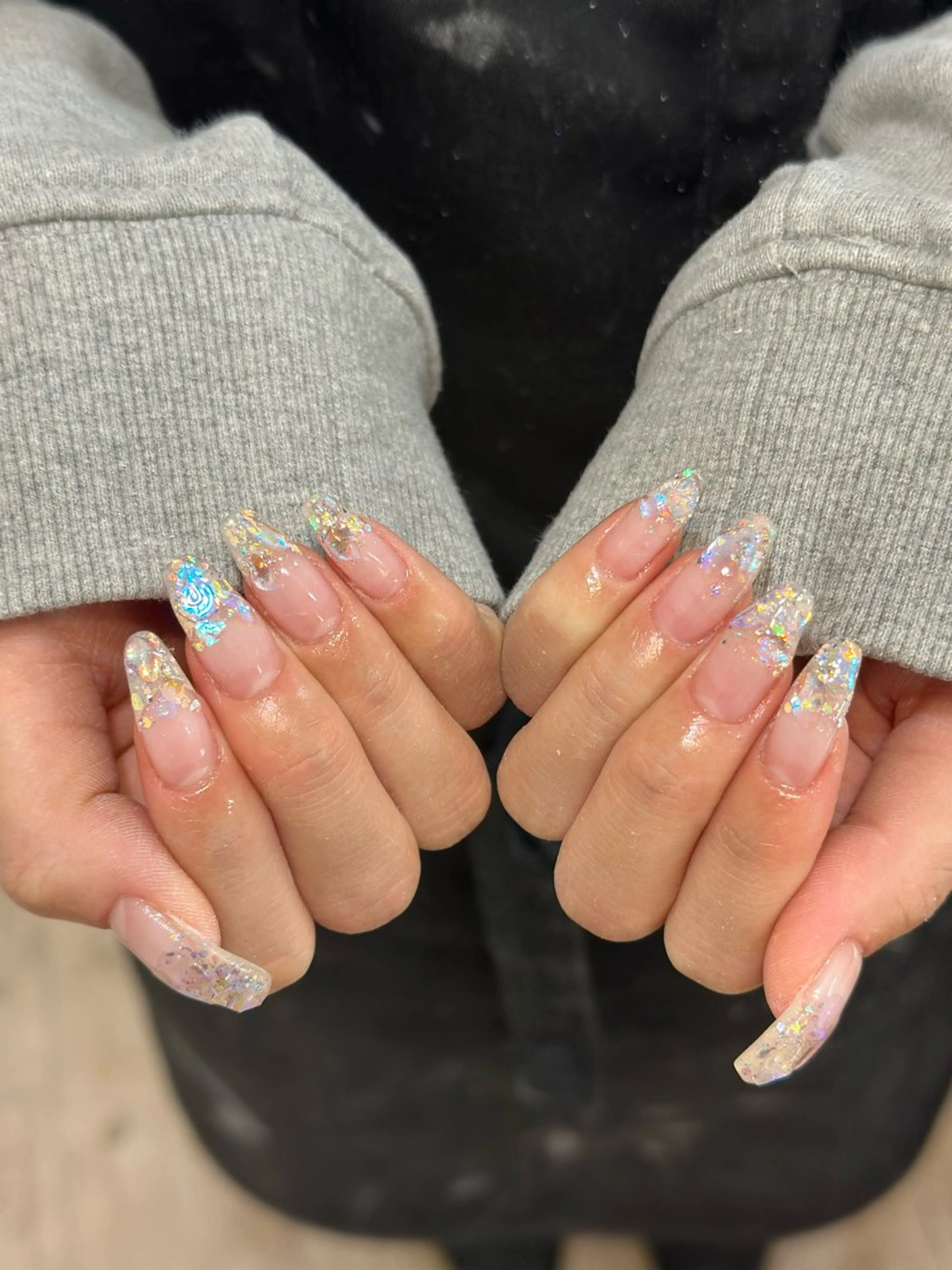 ネイル クリアネイル 持ち込み ハンドネイル 松永 稚奈のネイルデザイン