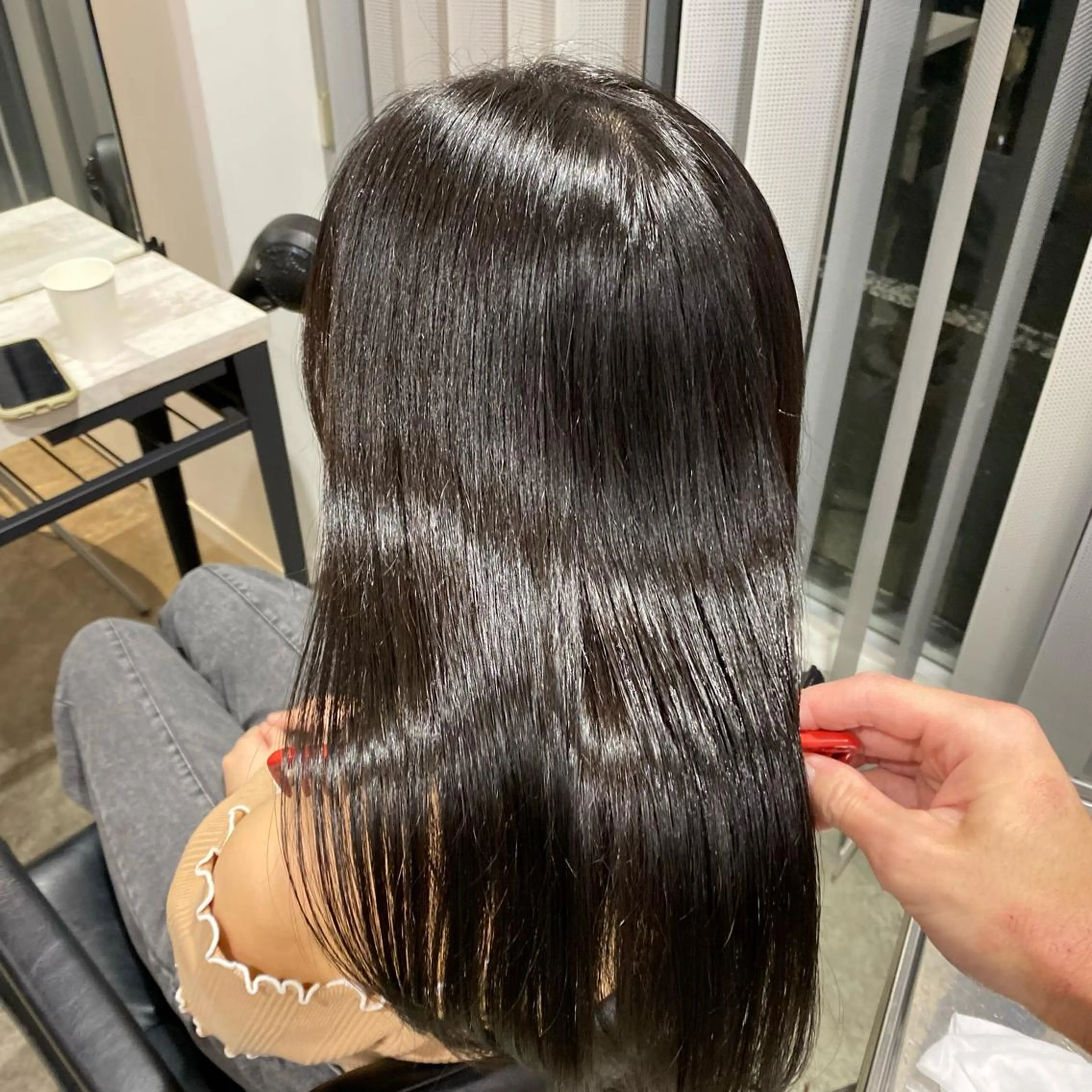 ロング 縮毛矯正 増子 祐太朗のヘアスタイル