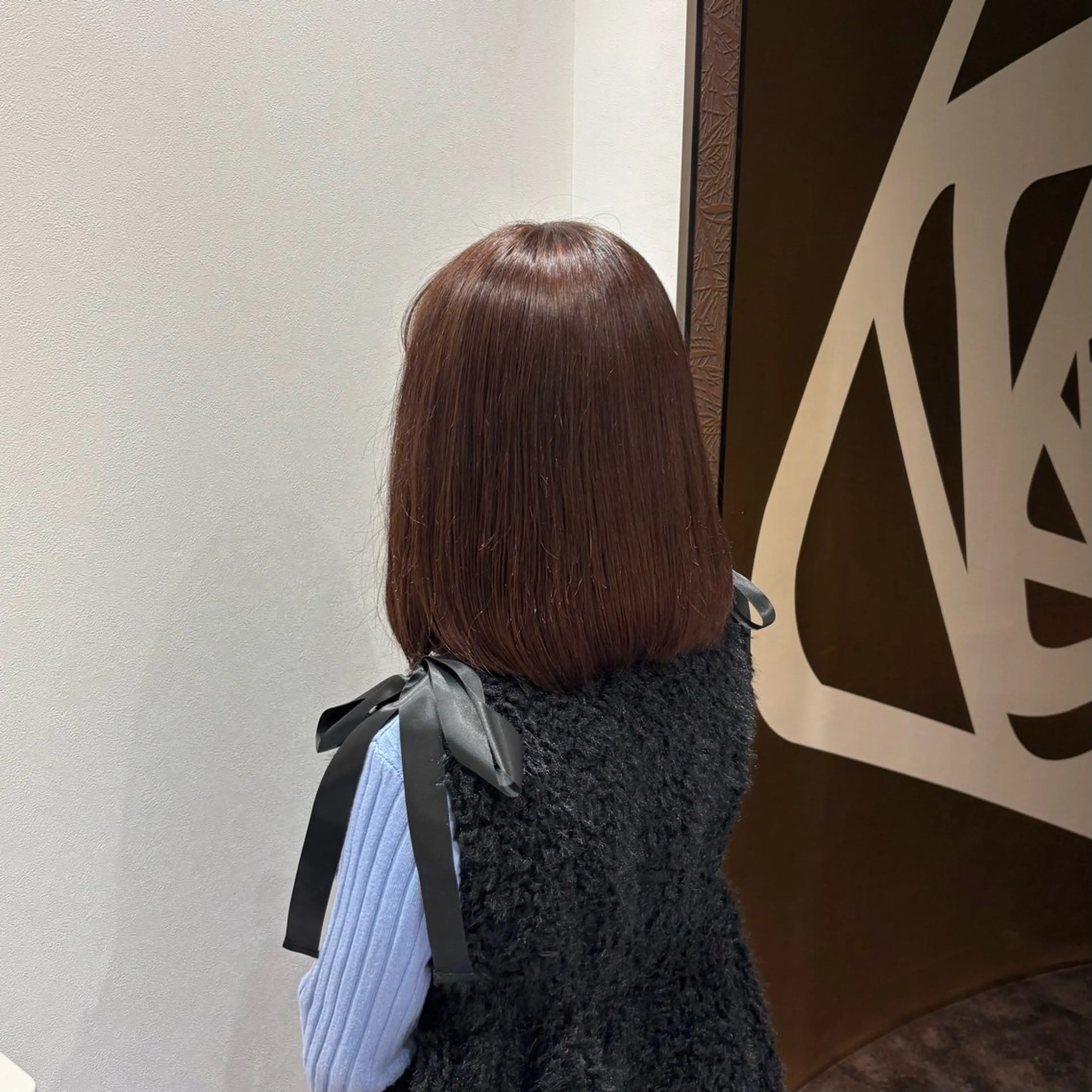 ミディアム カラー ブラウンカラー ピンクカラー ピンクブラウン 🌸石間伏 愛理🌸のヘアスタイル