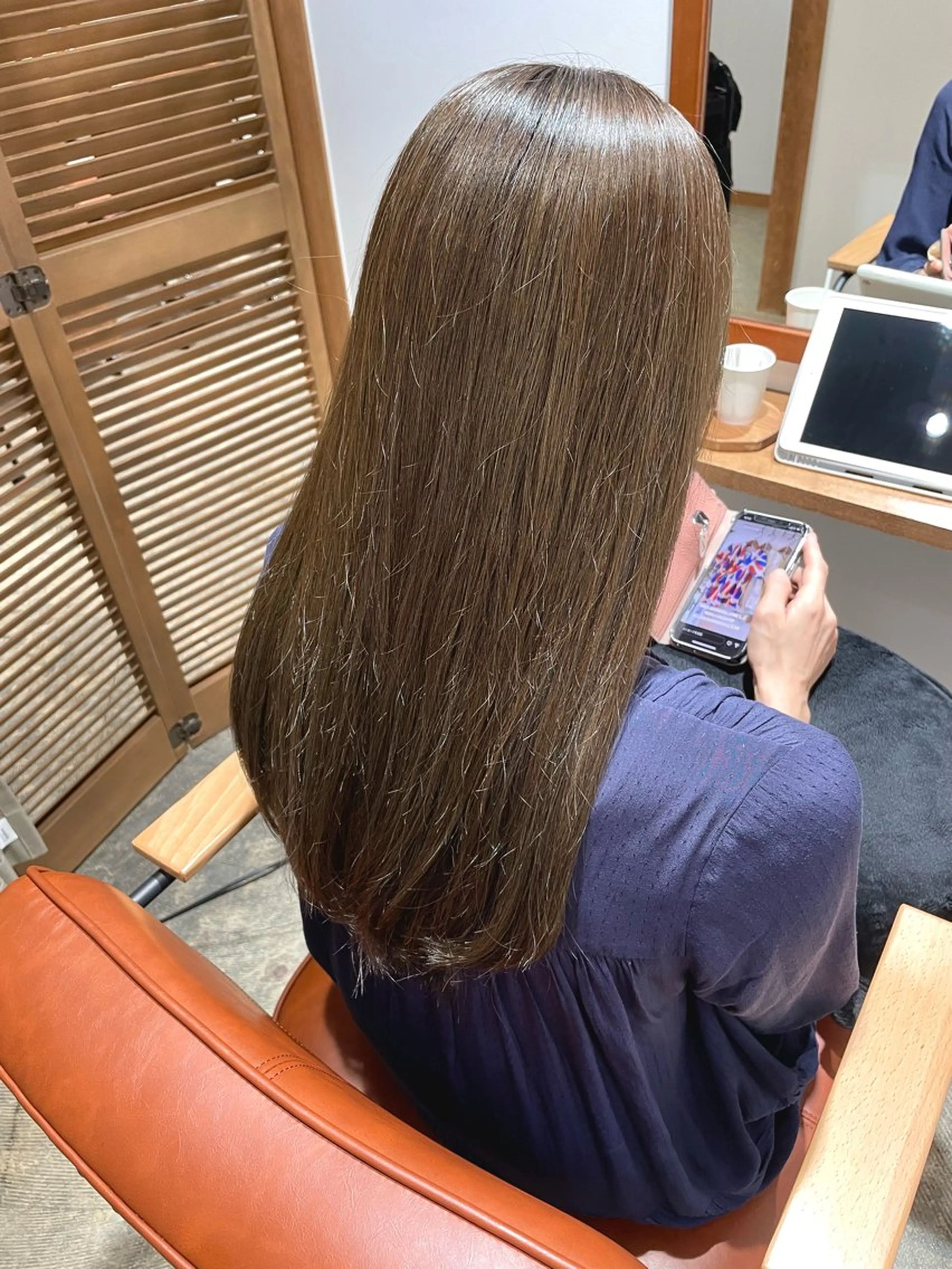 ロング カット ヘアカラー トリートメント 末田 柊希のヘアスタイル