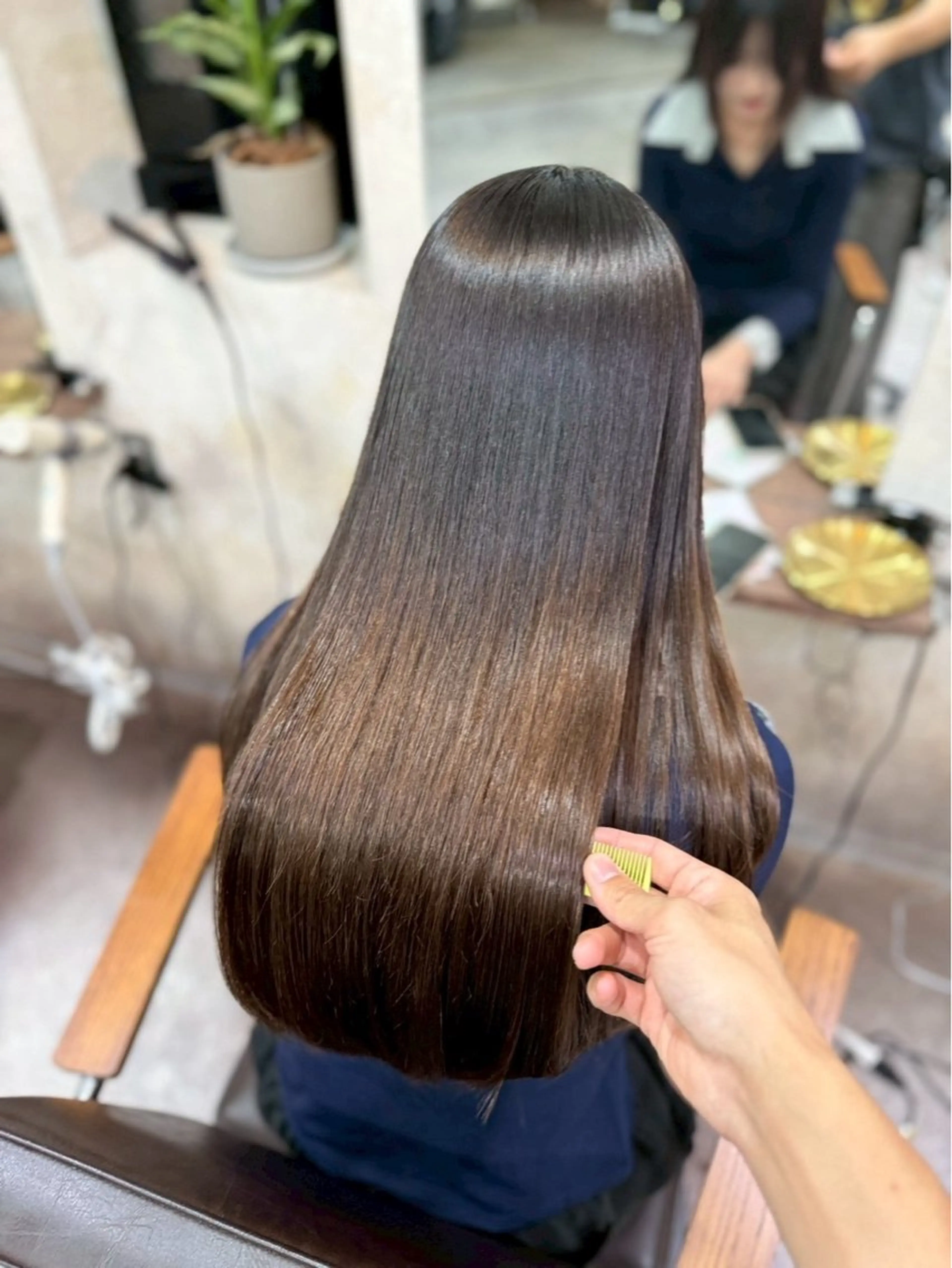 ロング 髪質改善 縮毛矯正 縮毛矯正 トリートメント ioe/神戸三宮 /三國雅矢のヘアスタイル