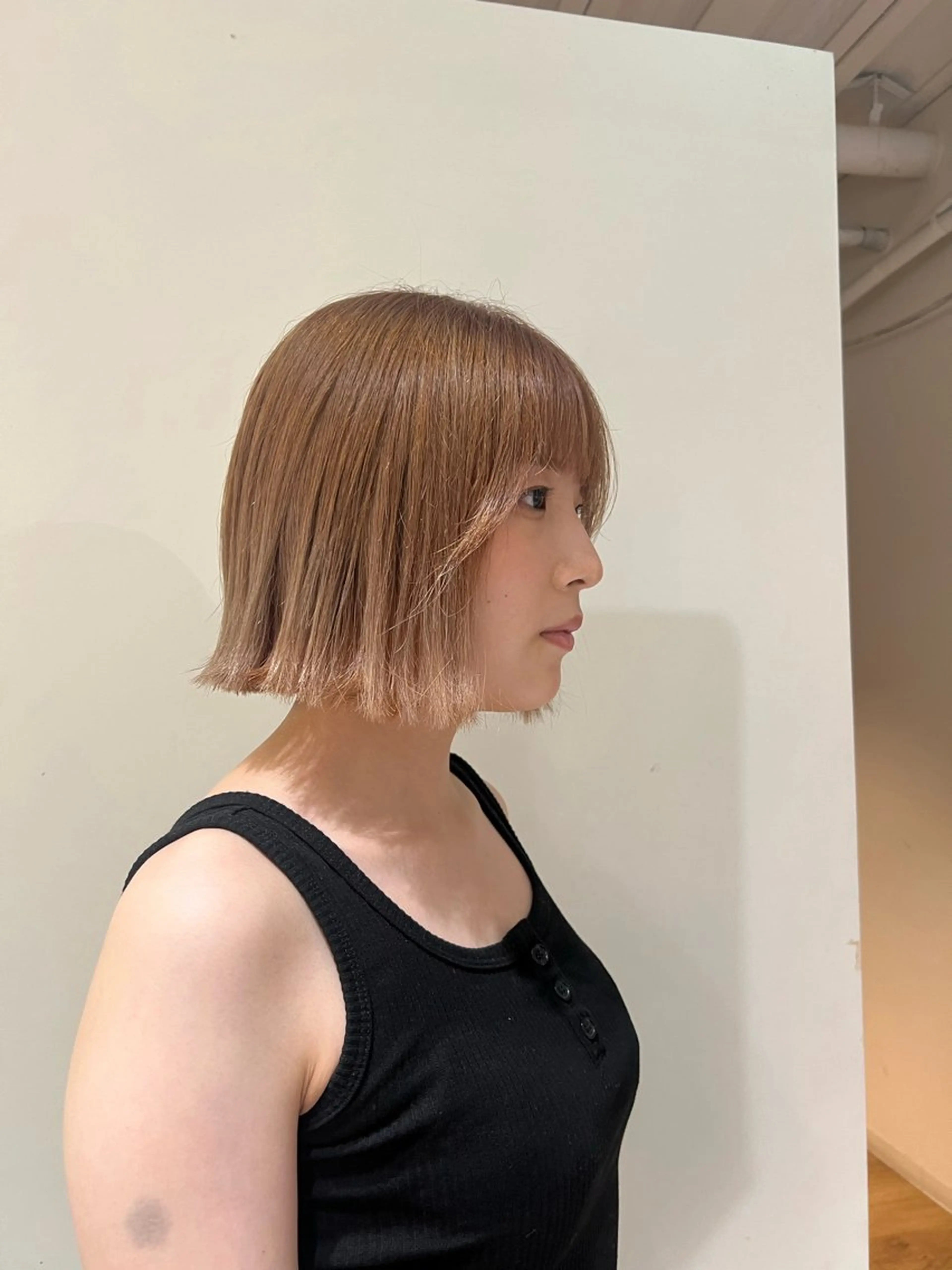 ミディアム ヘアカラー ai 梅田/暖色カラーのヘアスタイル