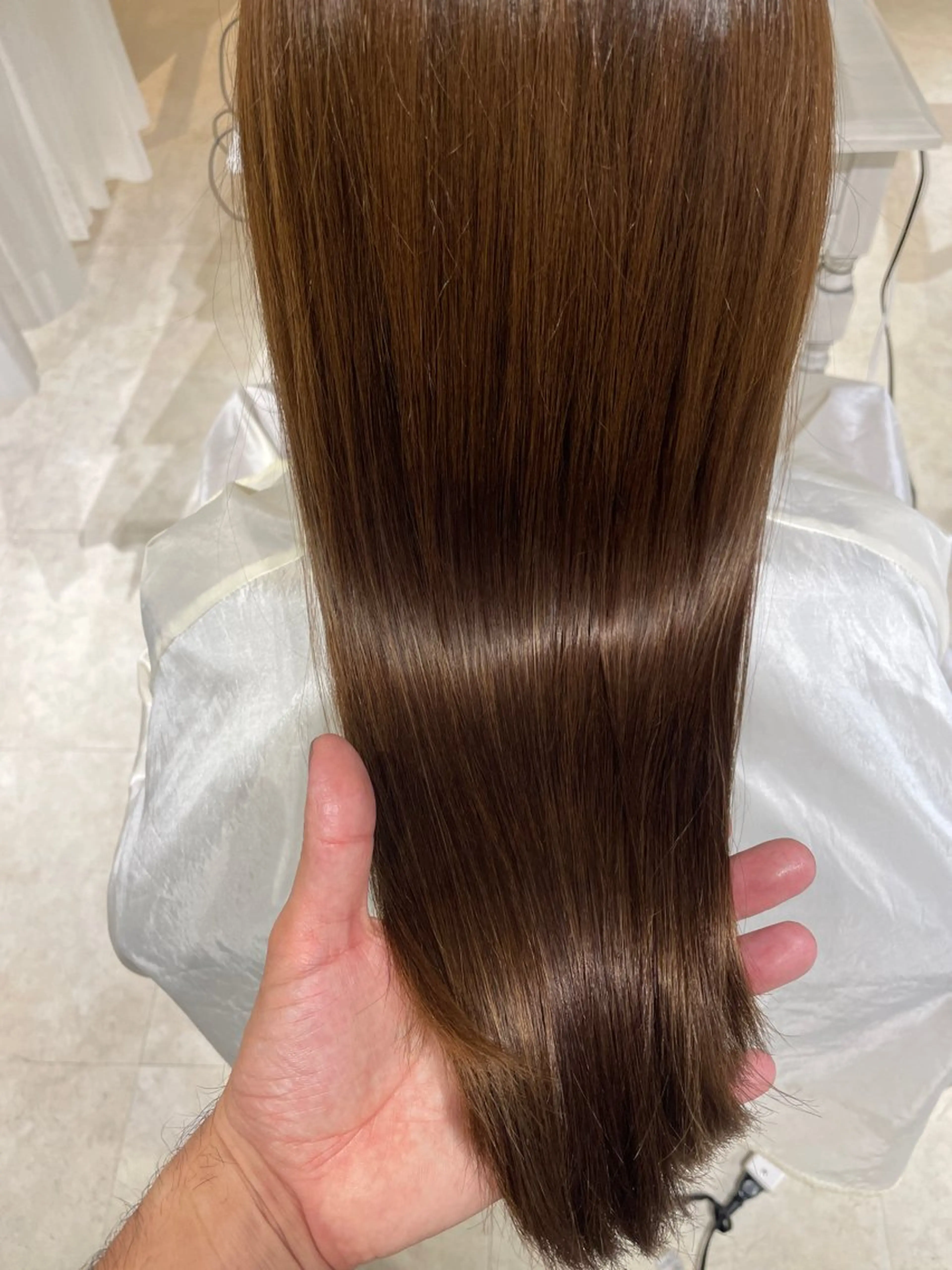 セミロング カット 縮毛矯正 le. pidorgeのヘアスタイル