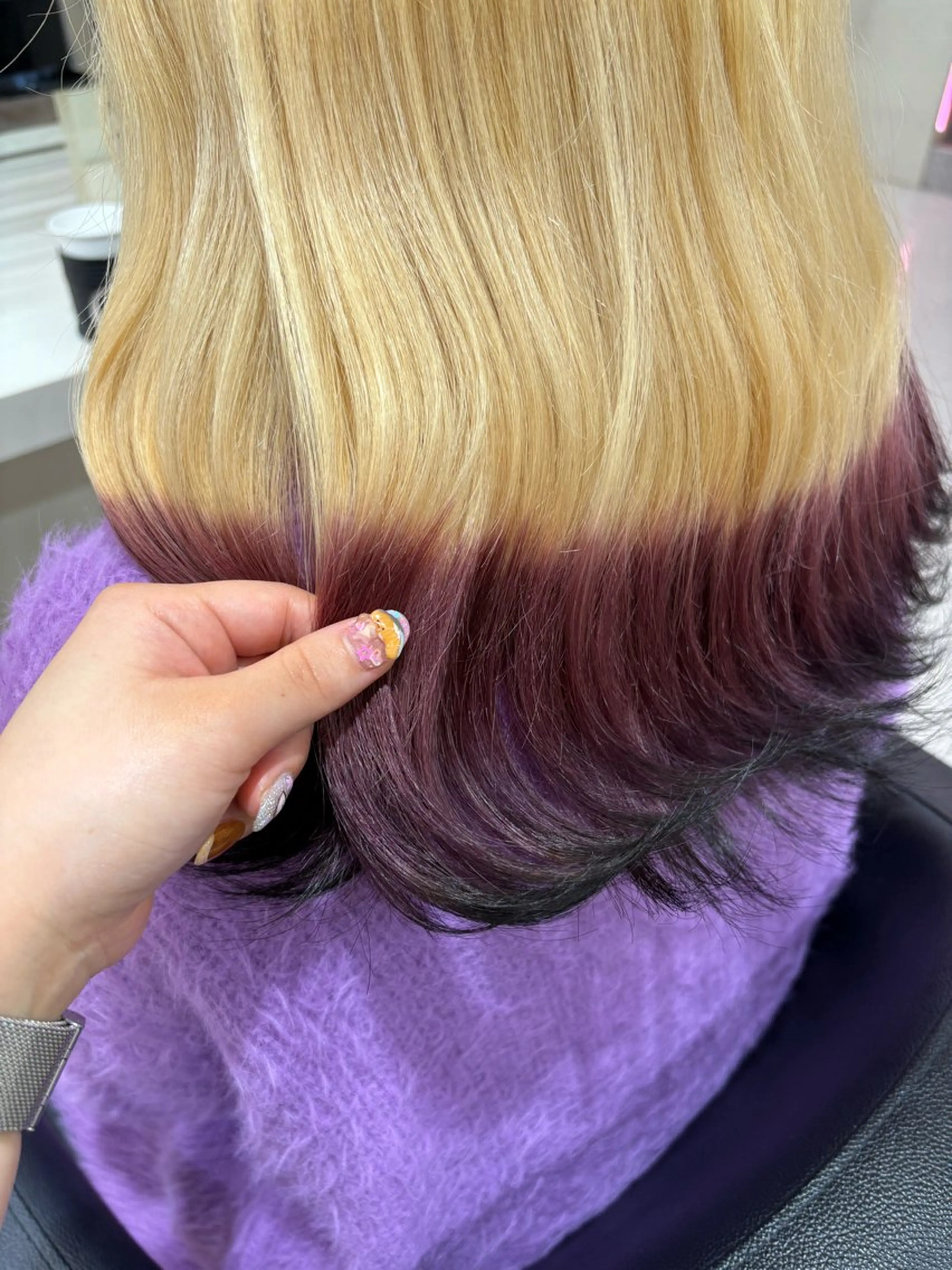 ミディアム カラー ヘアカラー 💟RINNA 艶カラー💟のヘアスタイル