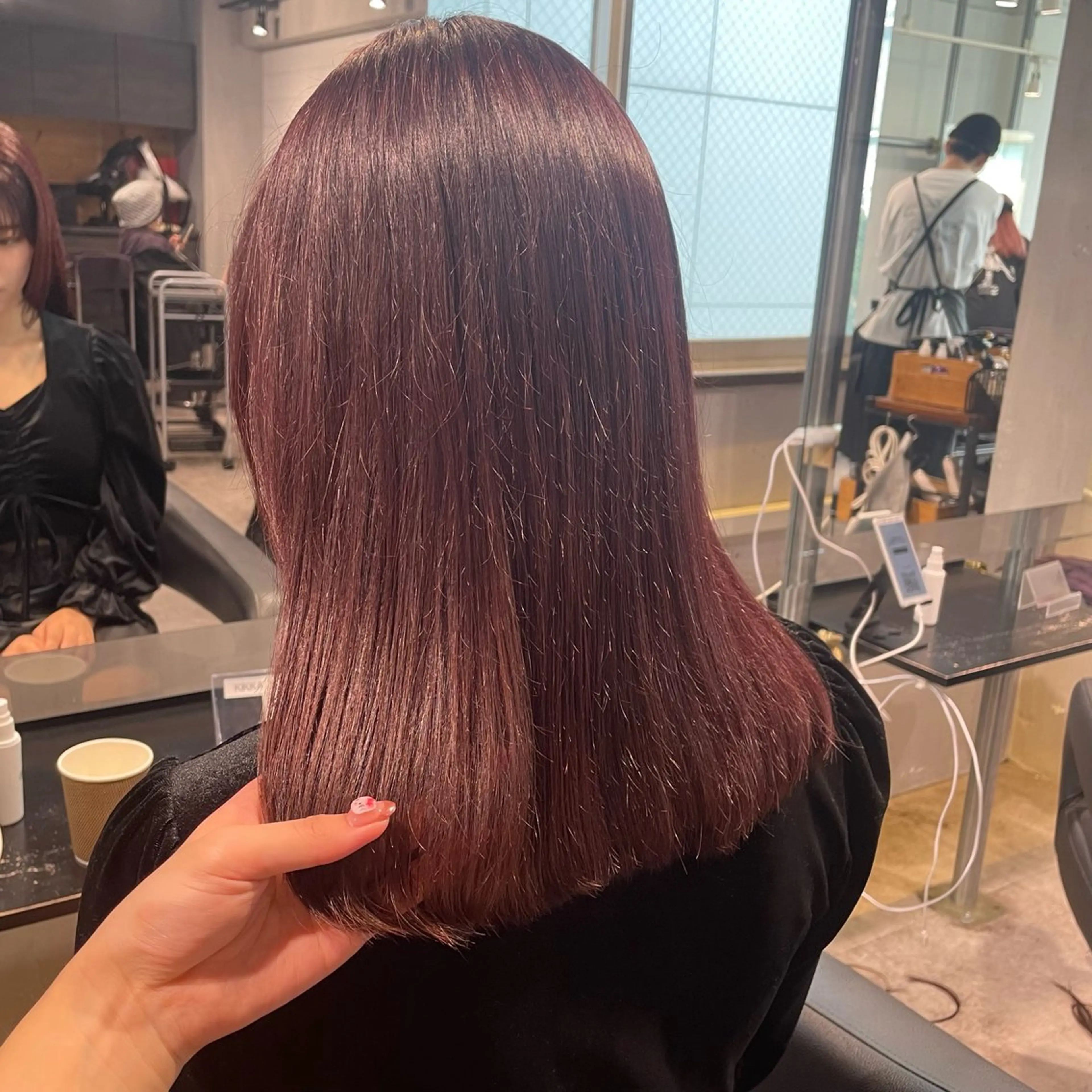 ミディアム ヘアカラー トリートメント 盛れる暖色🎀ガーリ ーヘア🎀きっかのヘアスタイル