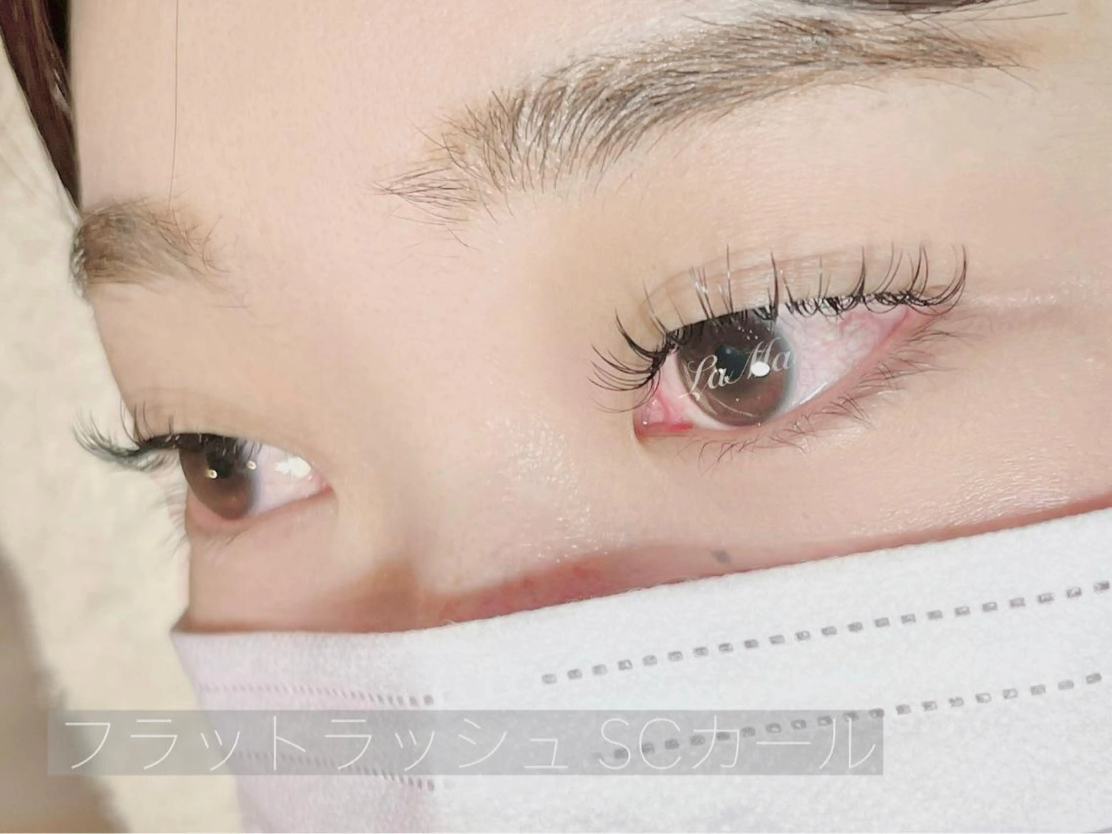 マツエク・マツパ Cカール フラットラッシュ マツエク LaMa .Ｊのマツエク・マツパデザイン