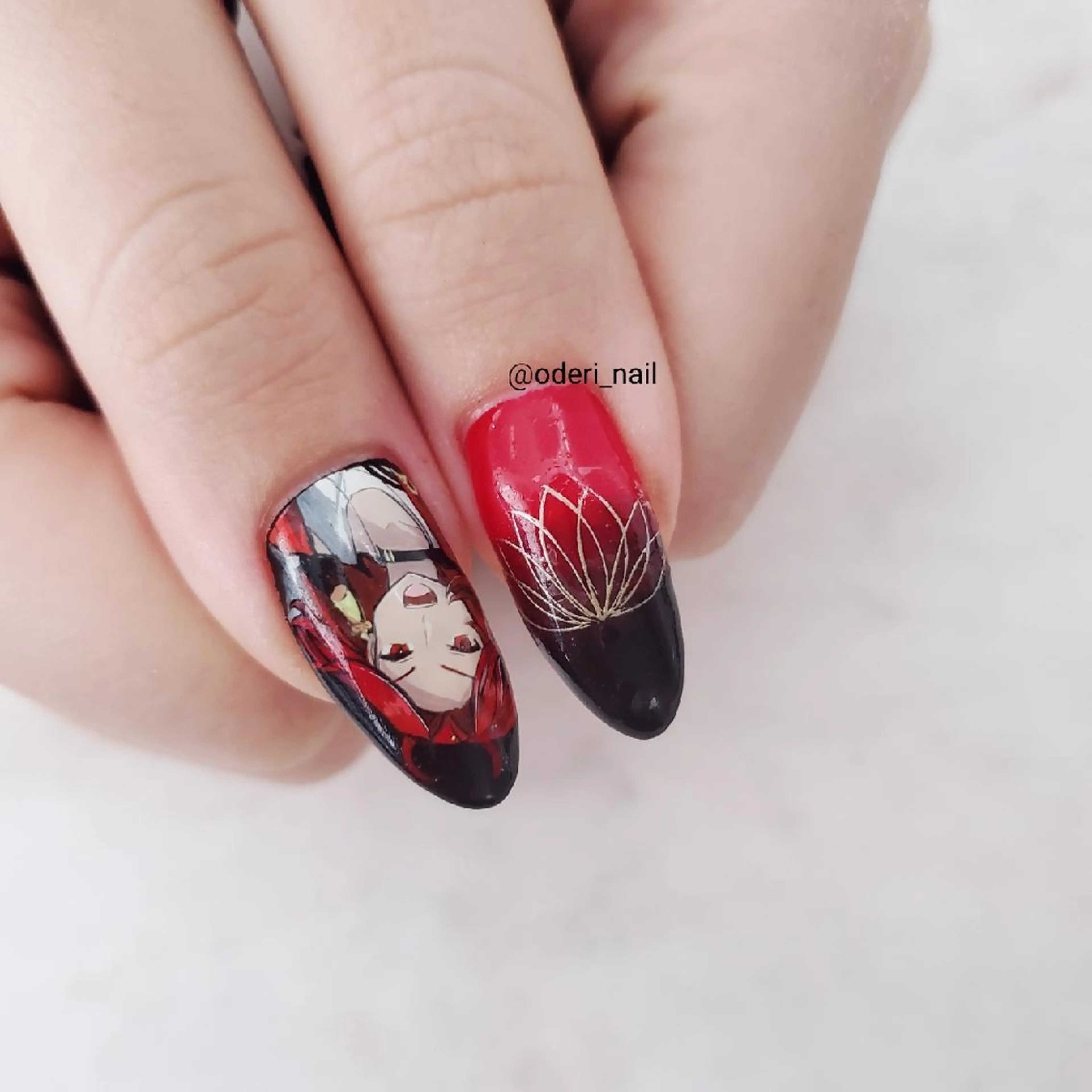 ネイル アートネイル ジェルネイル おで@ oderi_nailのネイルデザイン