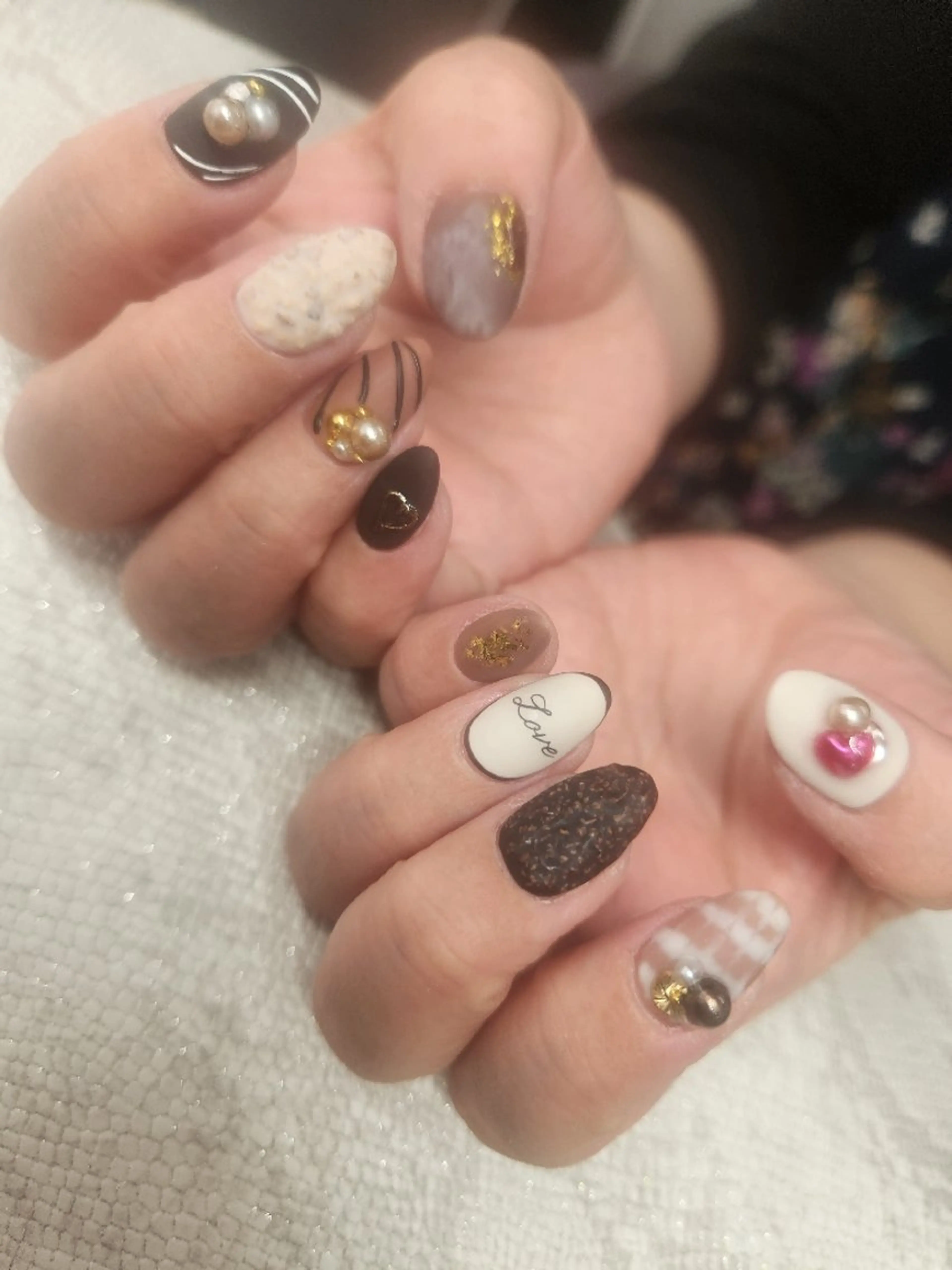 ネイル バレンタイン 石渡 美弥のネイルデザイン