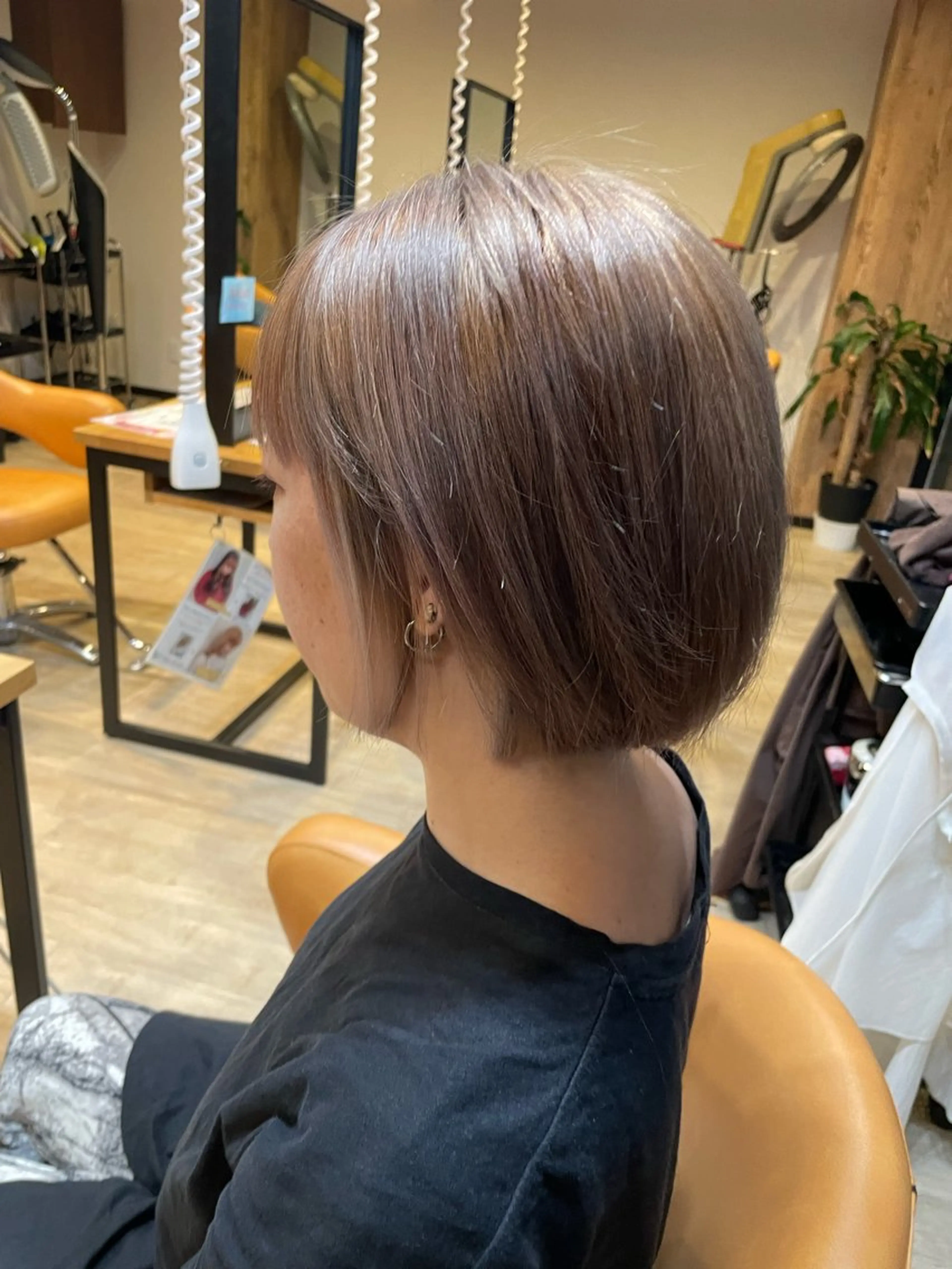 ショート カラー ダブルカラー グレージュ 髪質改善/ブリーチ 田代 龍我のヘアスタイル