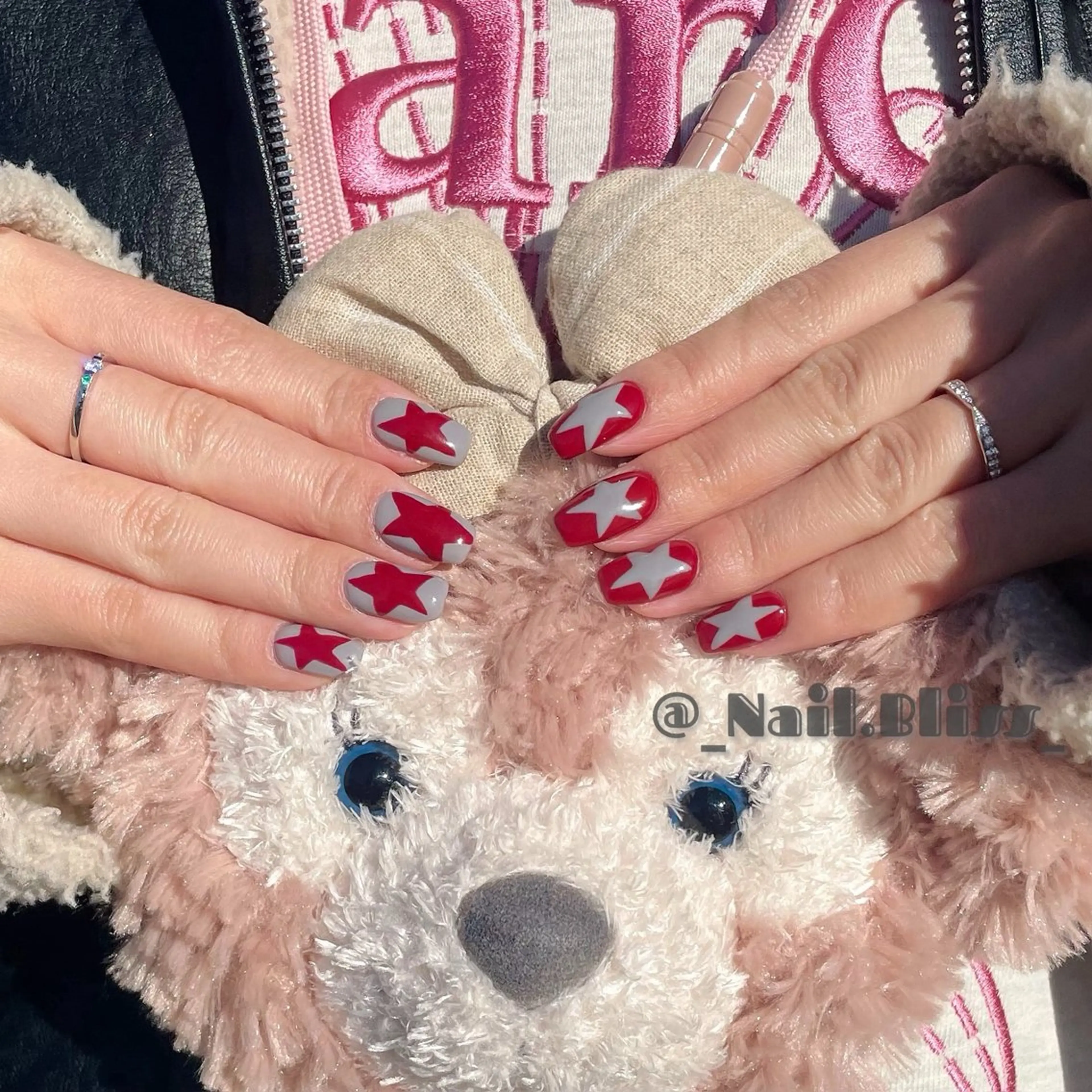 ネイル ボルドー 冬ネイル クリスマス ハンドネイル NAIL BLISSのネイルデザイン