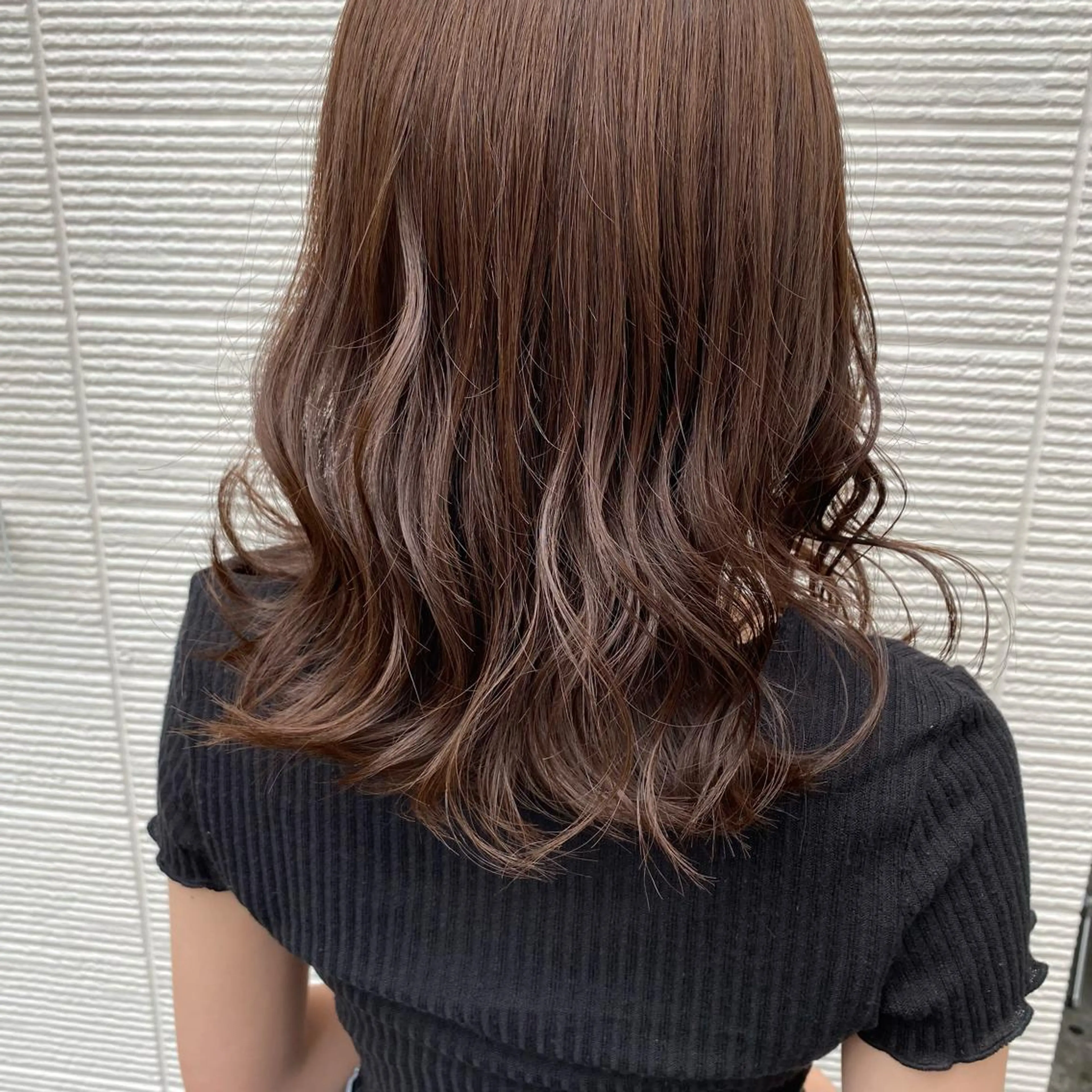 ミディアム カラー トリートメント Rinka/梅田/ 透け感カラー🤎のヘアスタイル