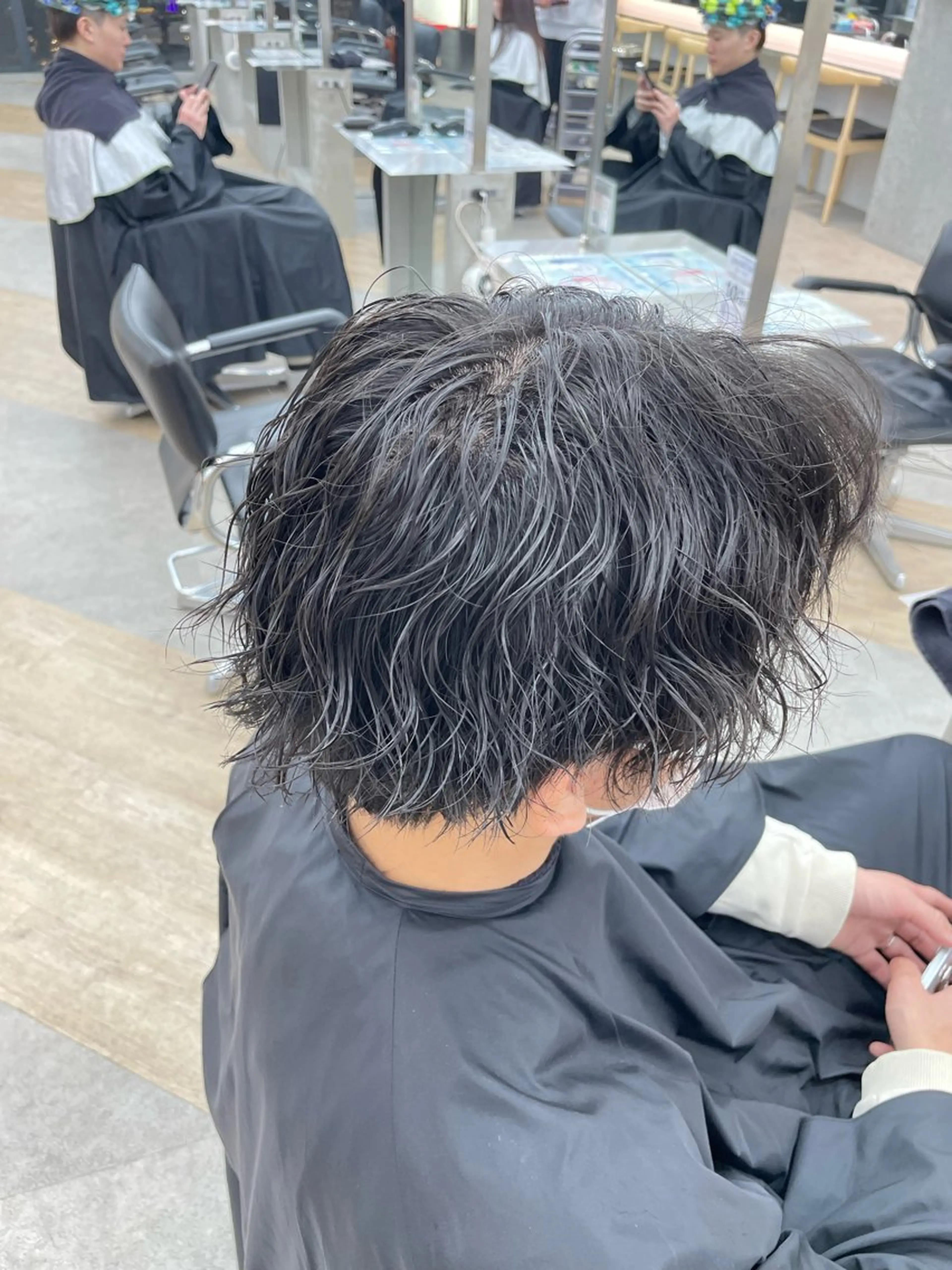 パーマ メンズ カット パーマ メンズ/シャドウ/ 波巻き/kyogoのヘアスタイル