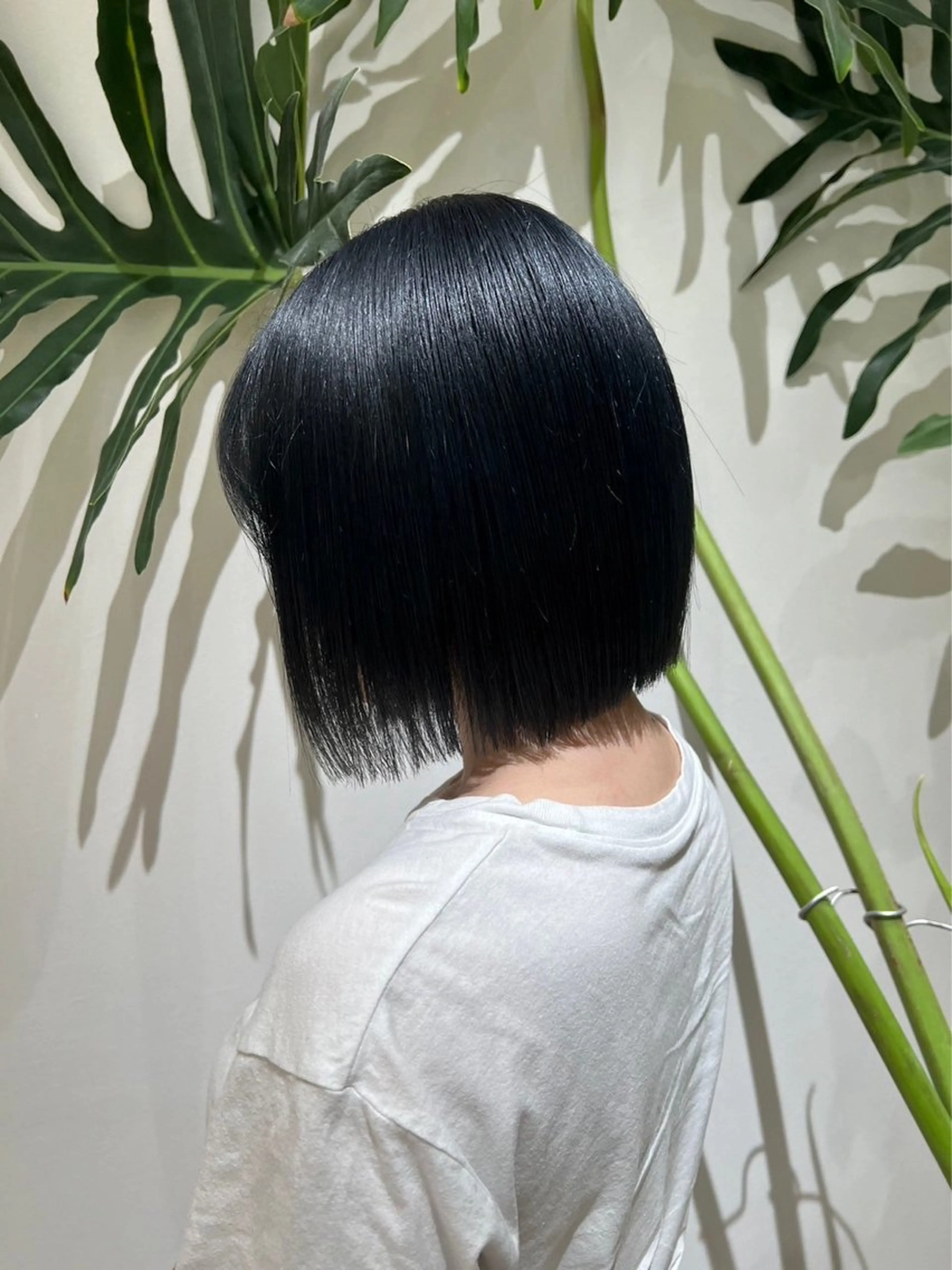 ミディアム カット ヘアカラー トリートメント ボブ/レイヤー/新宿 /透明感/KOKIのヘアスタイル