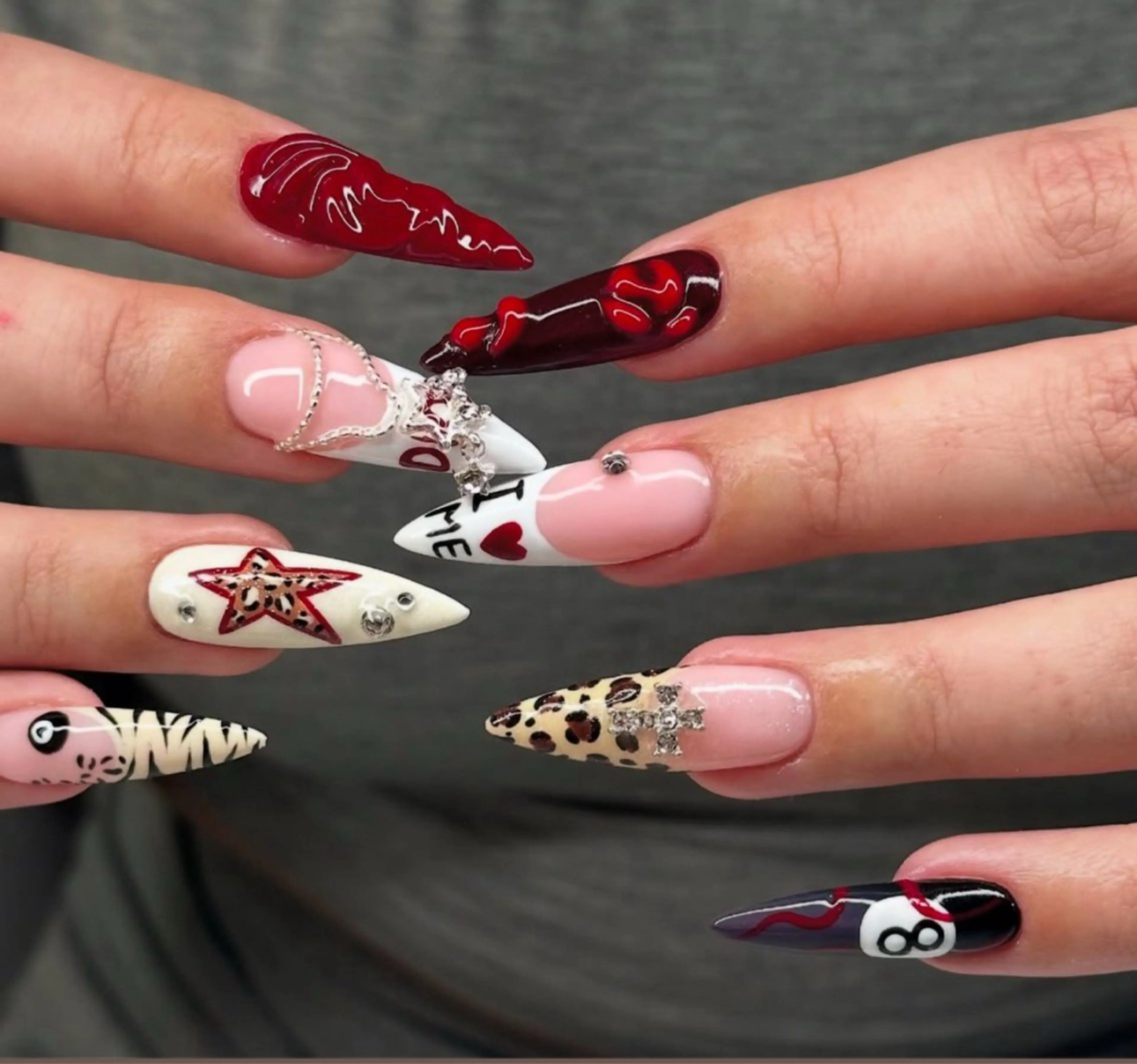 ネイル アートネイル オーロラネイル チークネイル フレンチネイル ガラスフレンチ ハンドネイル 🎀🎀YooLi Nail Salonのネイルデザイン