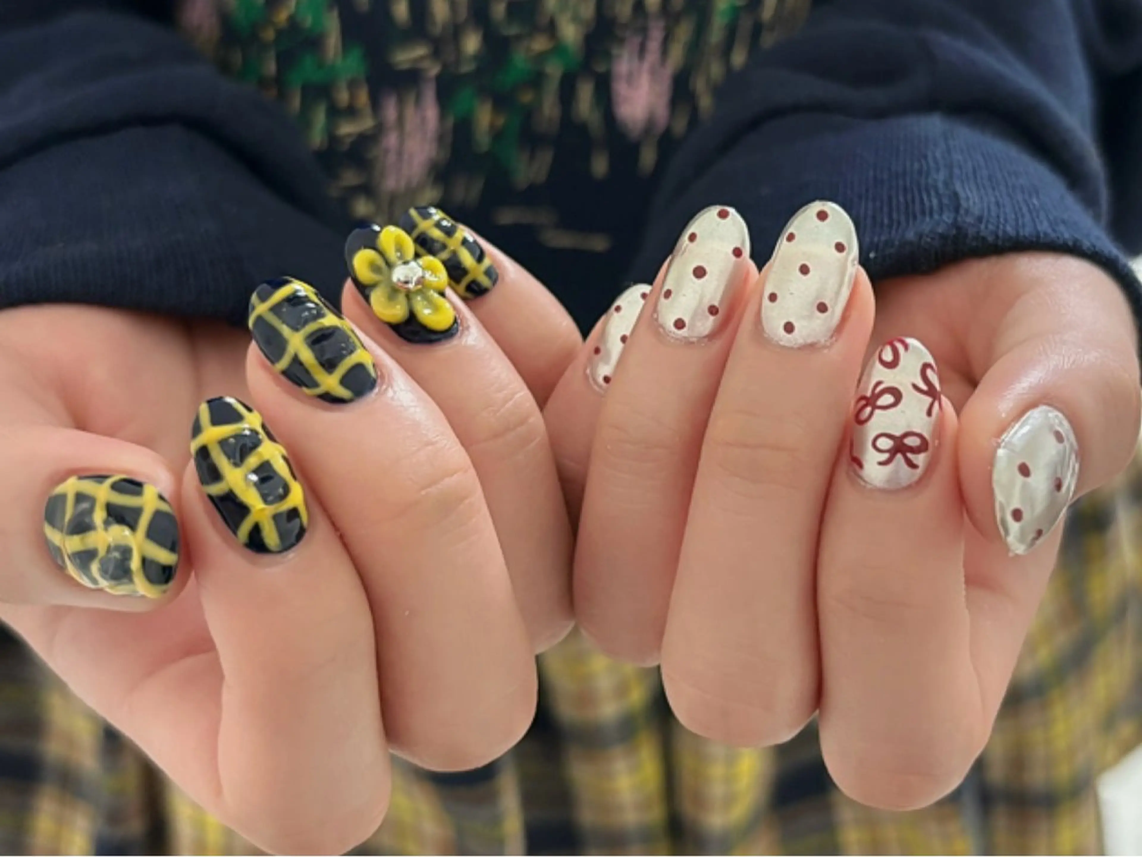 ネイル ハンドネイル Protea きぬがわ らむのネイルデザイン