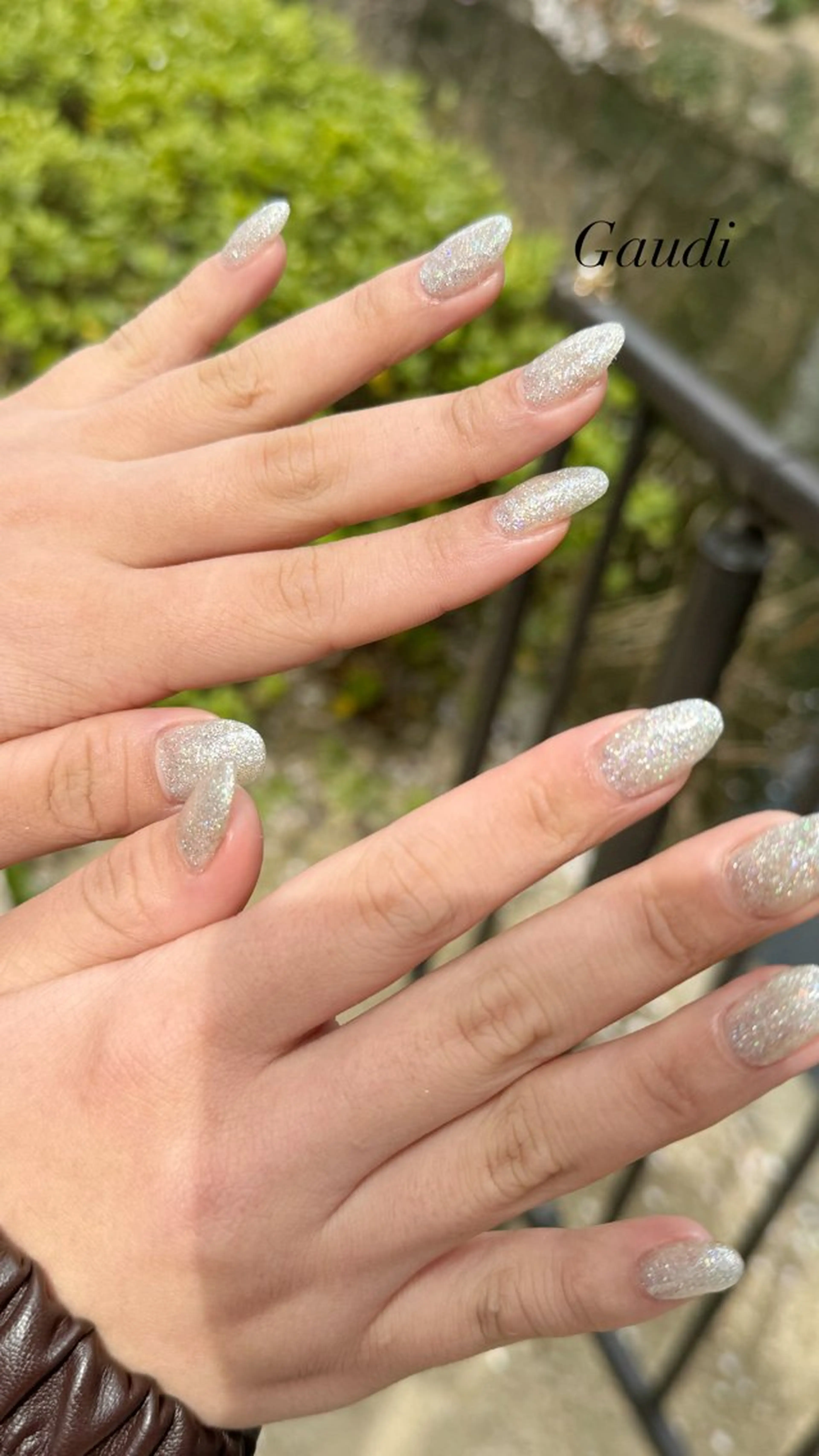 ネイル フラッシュネイル キラキラネイル ラメ(グリッター) ワンカラーネイル シルバー Gaudi.Nail Rinaのその他イメージ