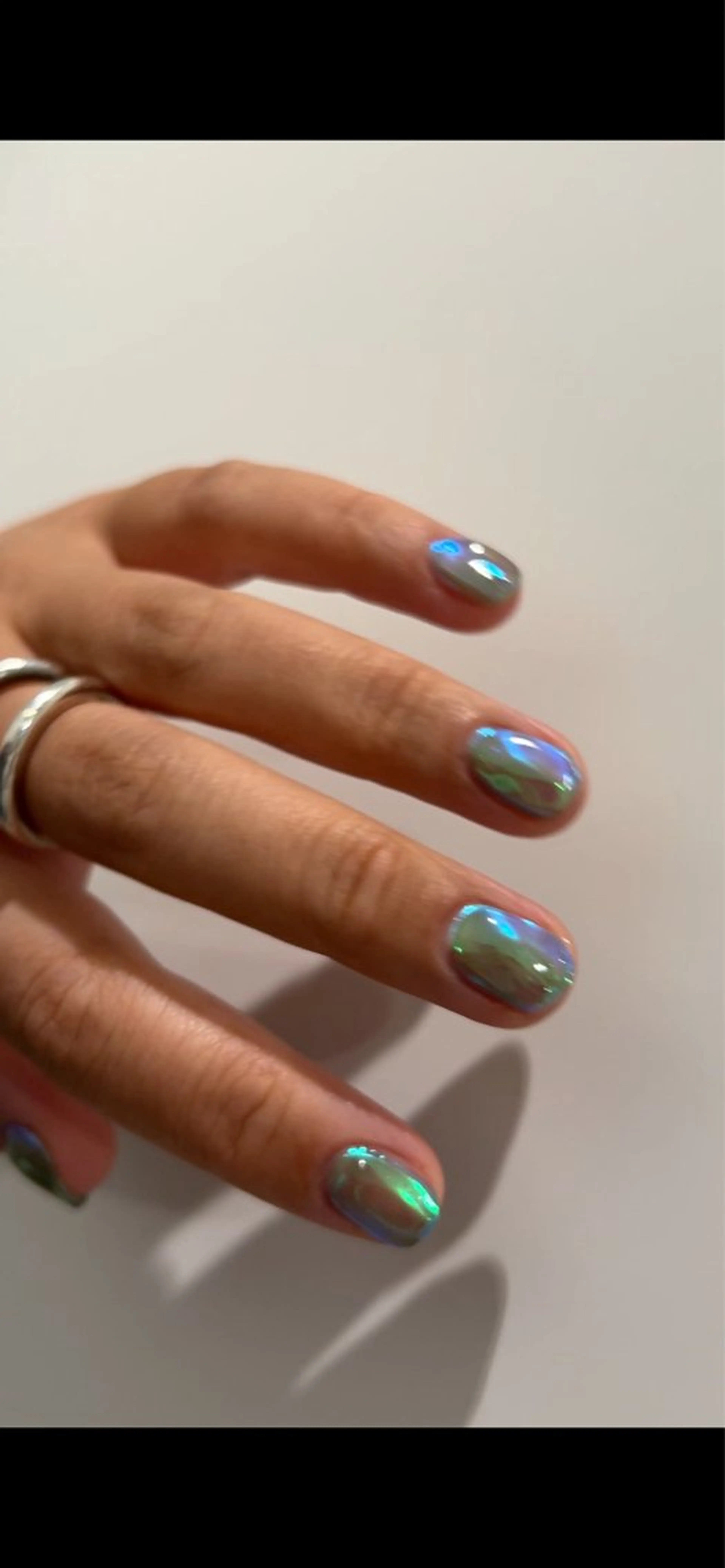 ネイル ラメ(グリッター) ミラーネイル conq所属・ayaco 西荻窪꙳ 吉祥寺 conqのネイルデザイン