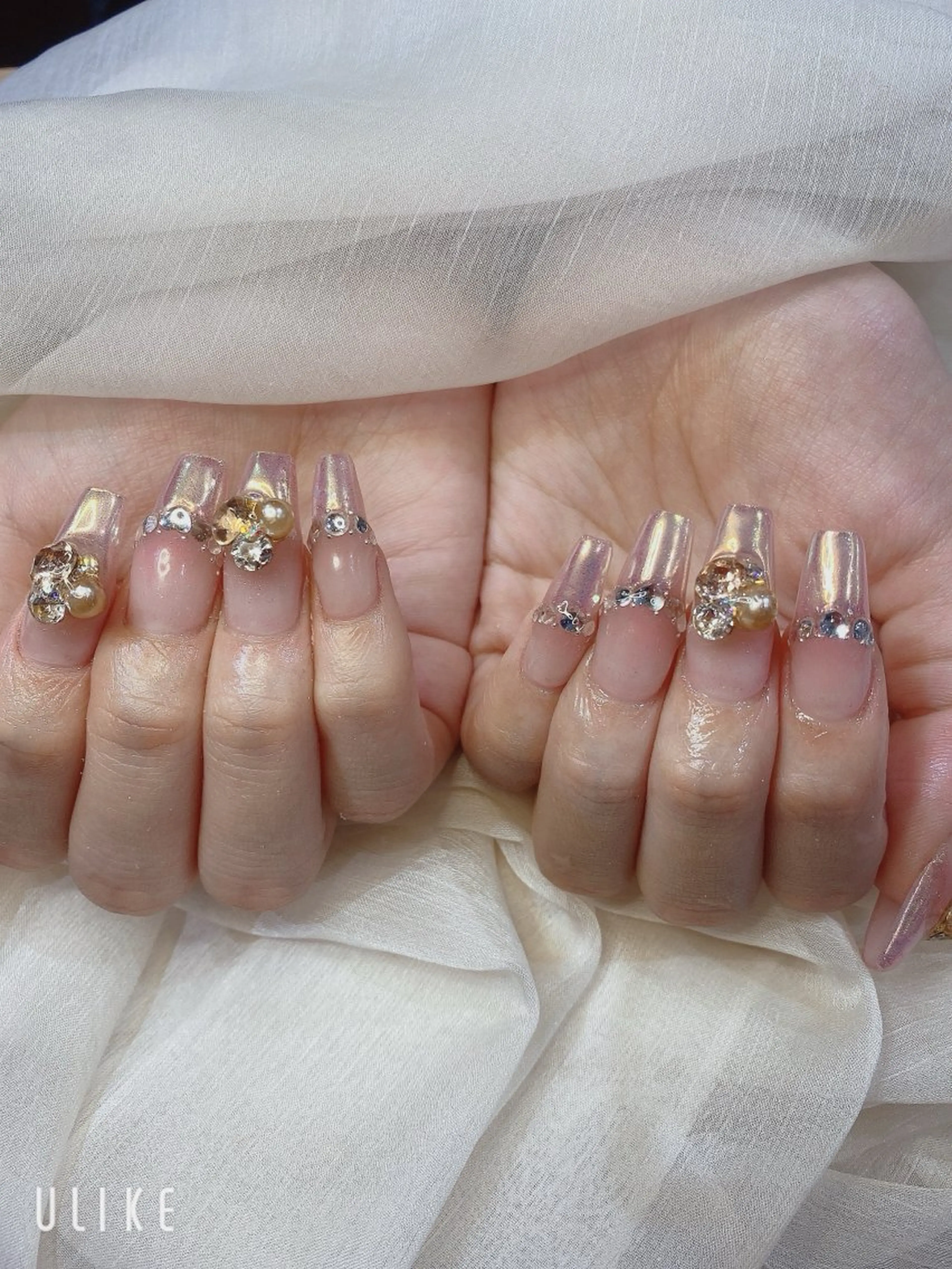 セミロング ハンドネイル JNA認定講師🌸 RIEのネイルデザイン