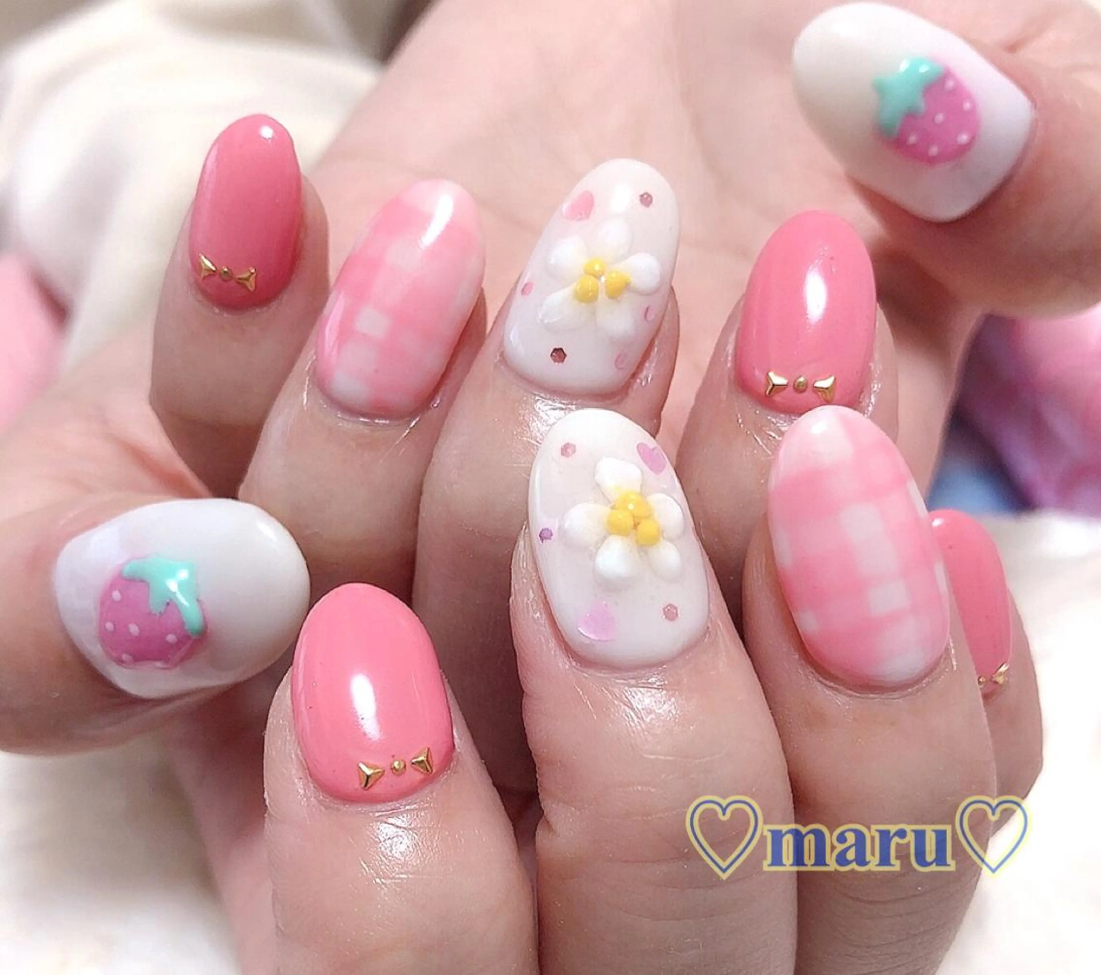 ネイル アートネイル ハンドネイル フットネイル まるみ ♡のネイルデザイン