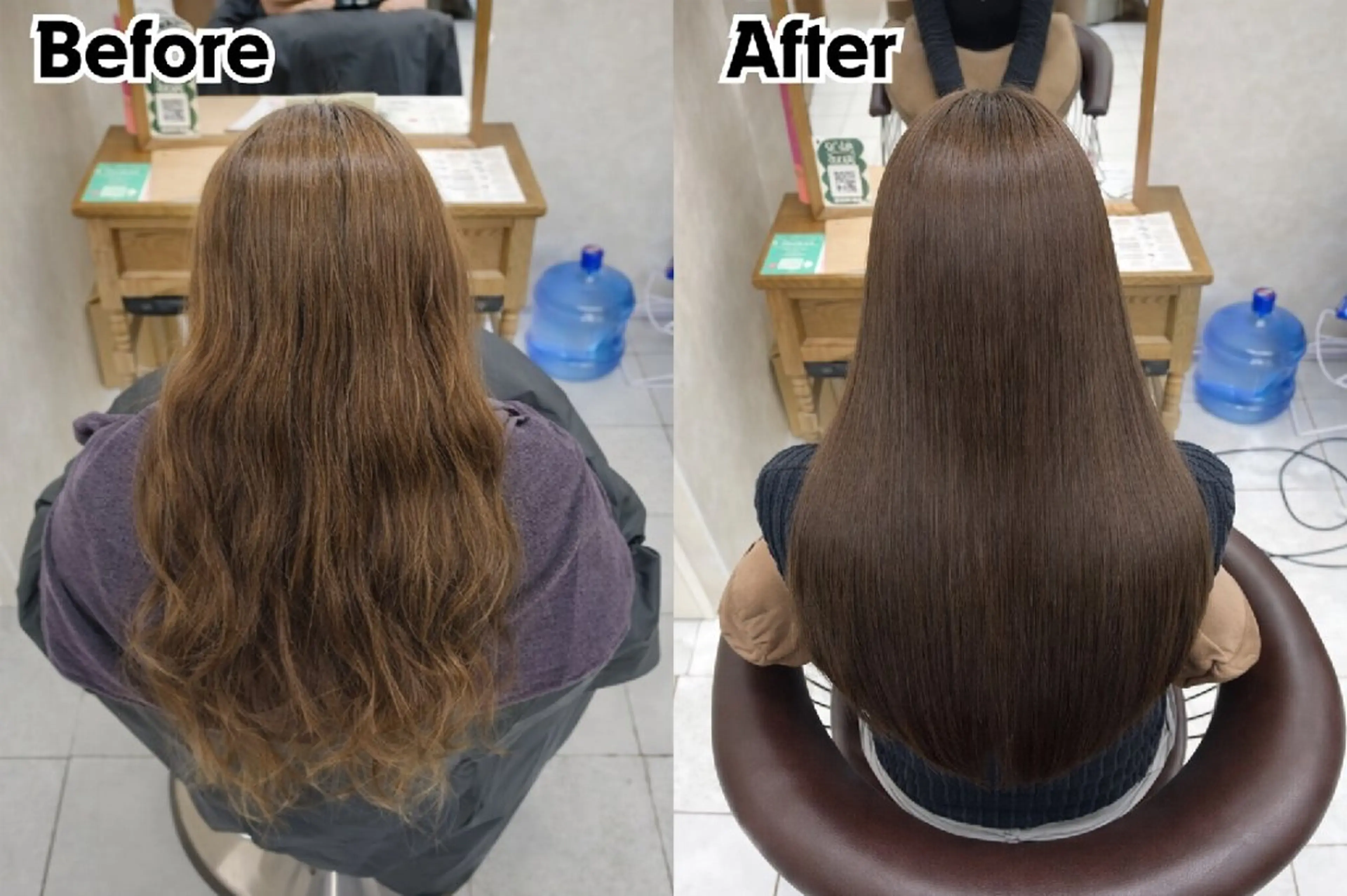 ロング 髪質改善 ロング ヘアカラー 縮毛矯正💎/ 美髪ストレート🫧のヘアスタイル