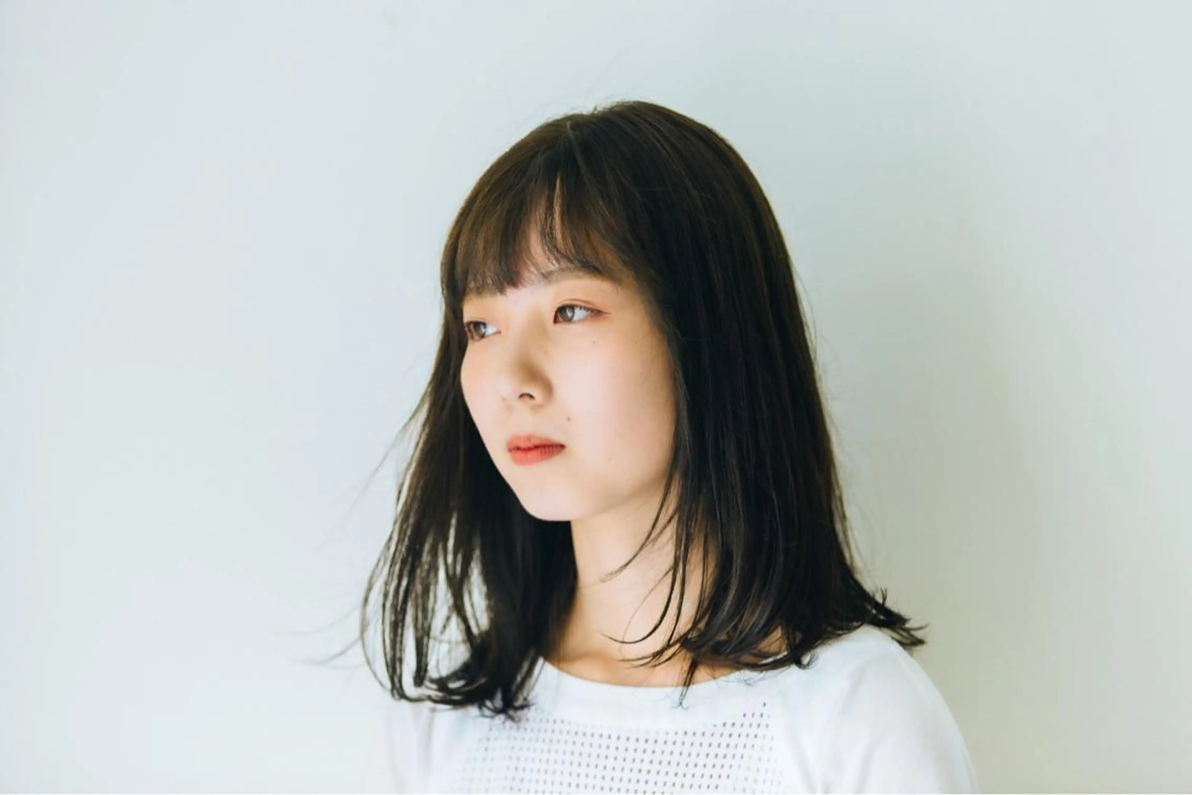 ミディアム カラー カット ヘアカラー 千葉 慎也のヘアスタイル