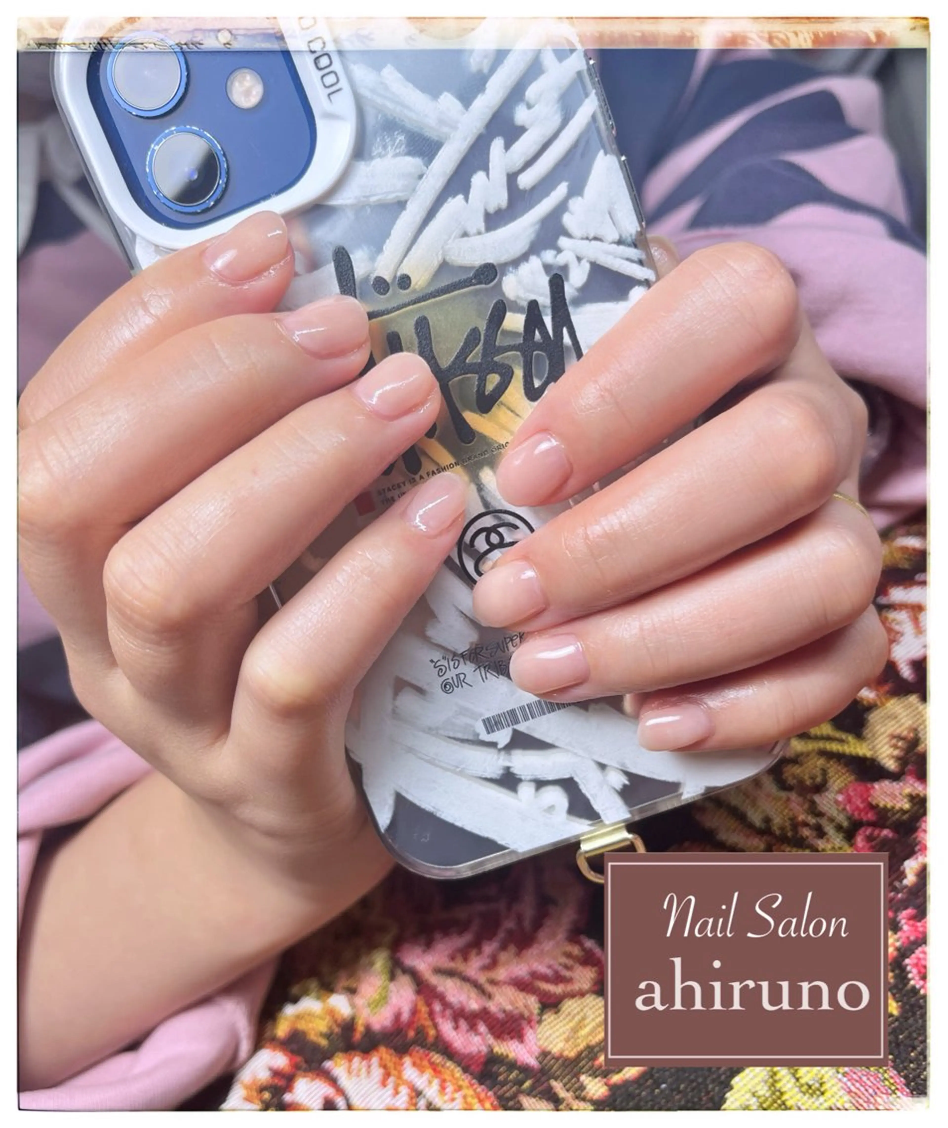 ネイル 長さ出し ジェルネイル ワンカラーネイル ピンク ａｈｉｒｕｎｏ ✿ ｙｕiのネイルデザイン