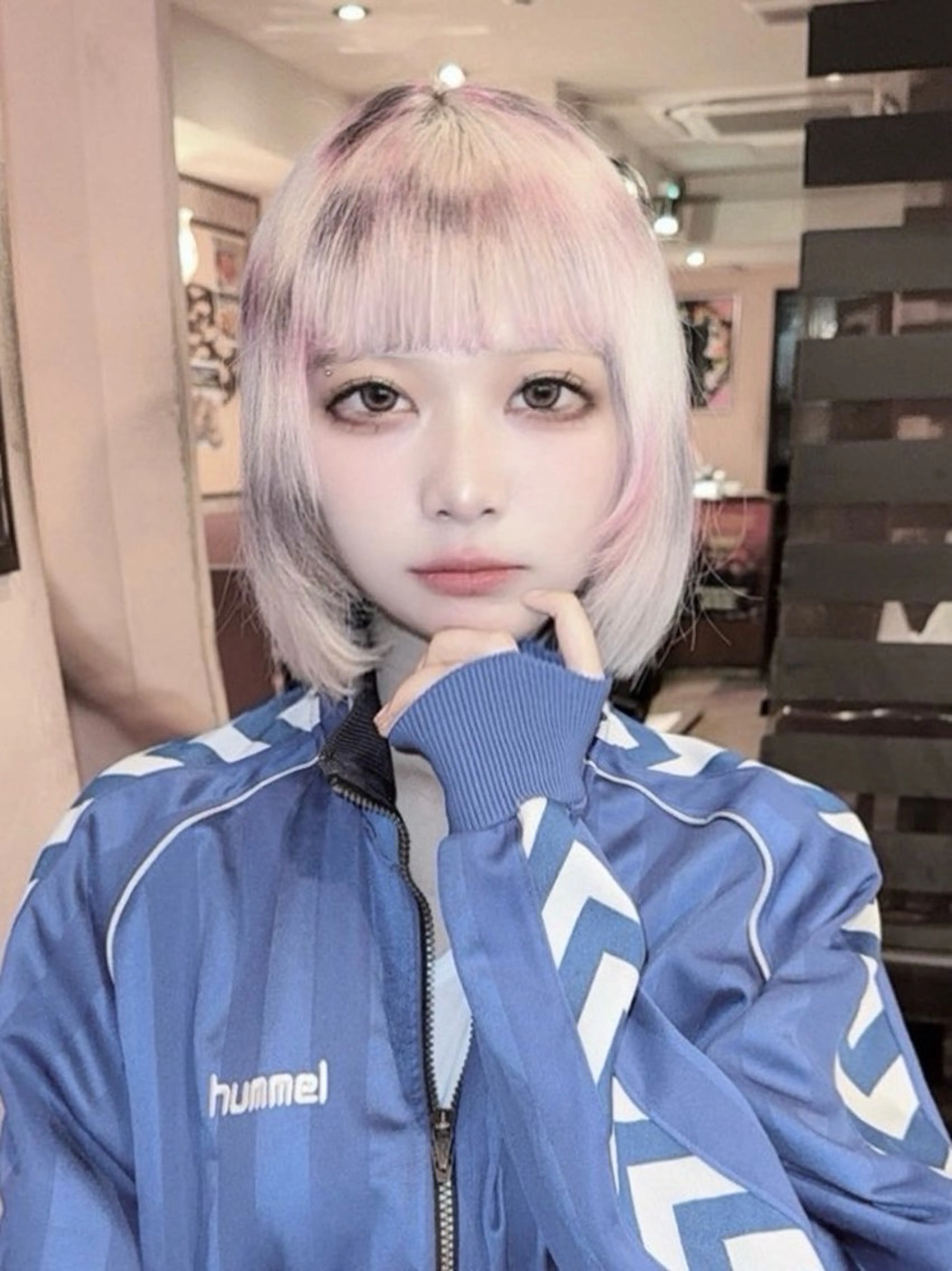 ミディアム カラー デザインカラー ヘアカラー 名古屋／デザイン／ ブリーチ/松井亮磨のヘアスタイル