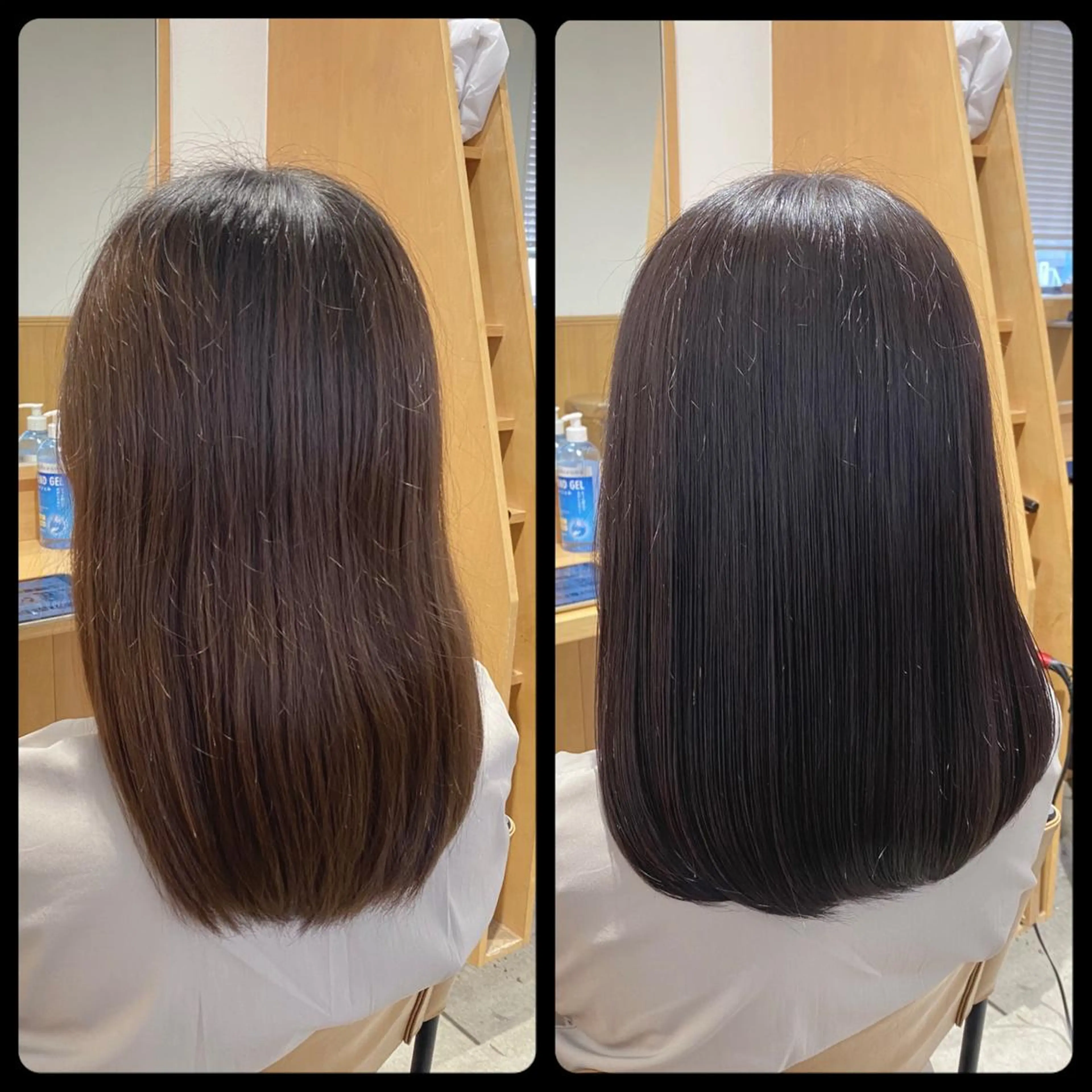 セミロング カット ヘアカラー トリートメント AMPHITOKYO 平林のヘアスタイル