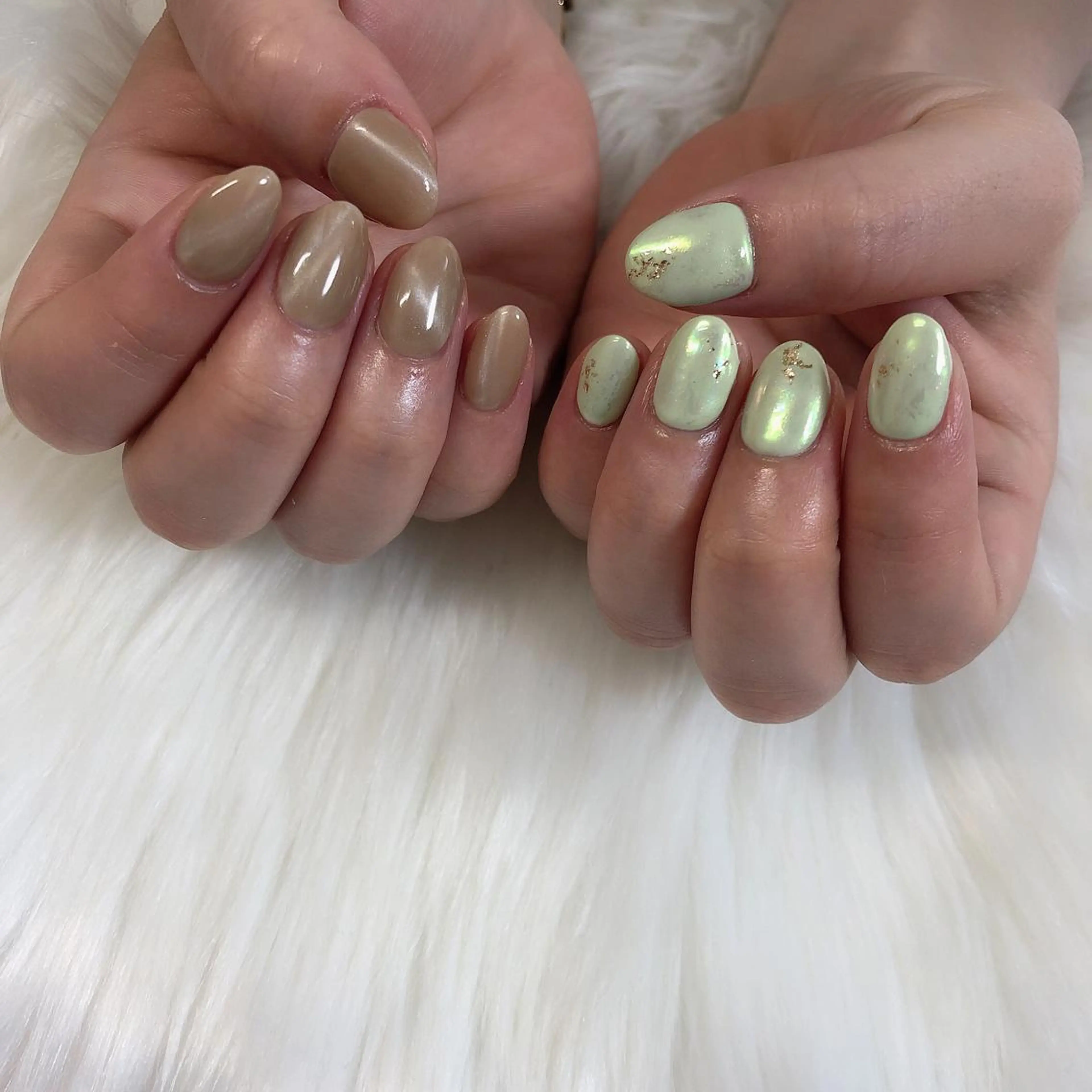 ネイル ジェルネイル マグネットネイル ハンドネイル 西岡 杏のネイルデザイン