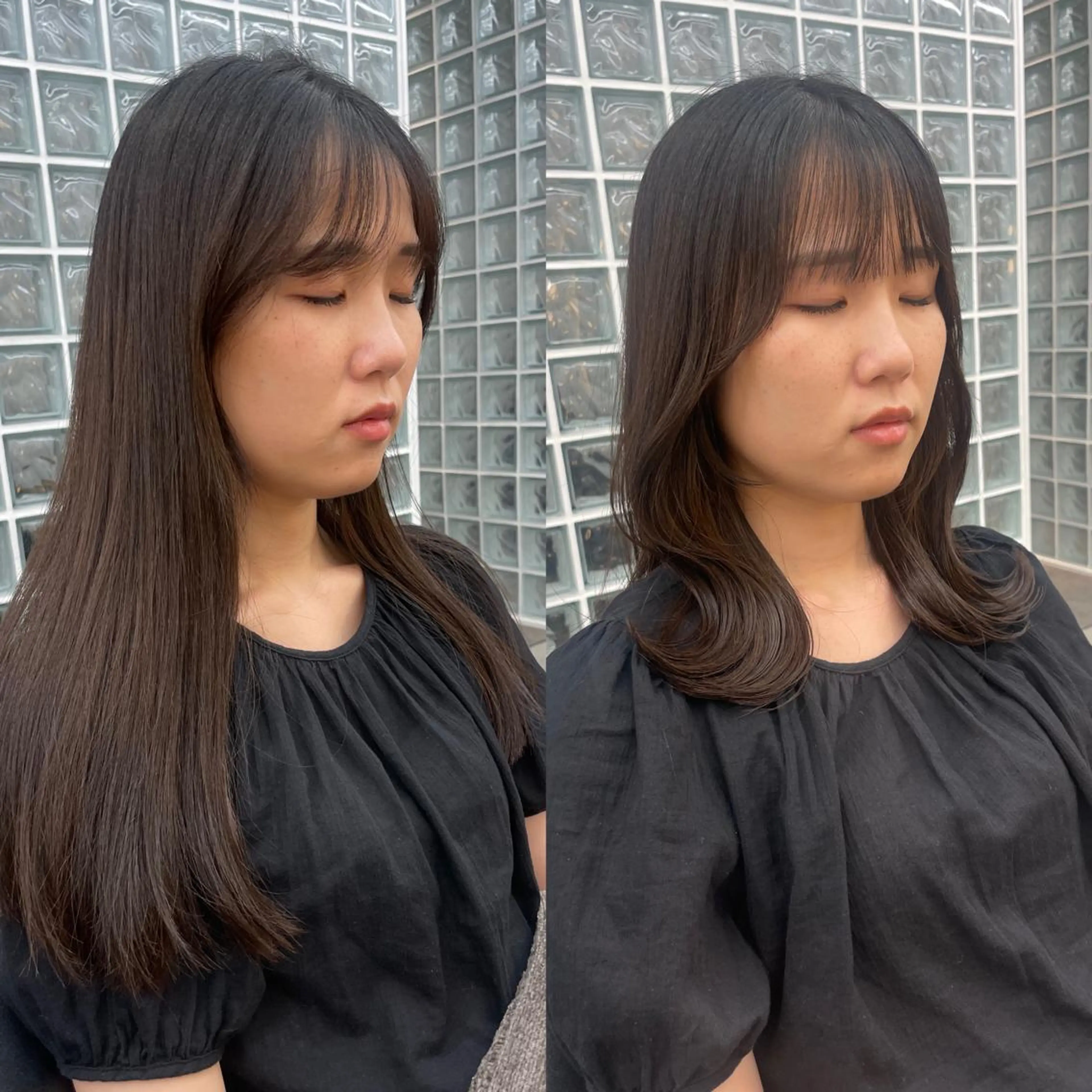 ミディアム Misaki /ボブ/縮毛矯正のヘアスタイル