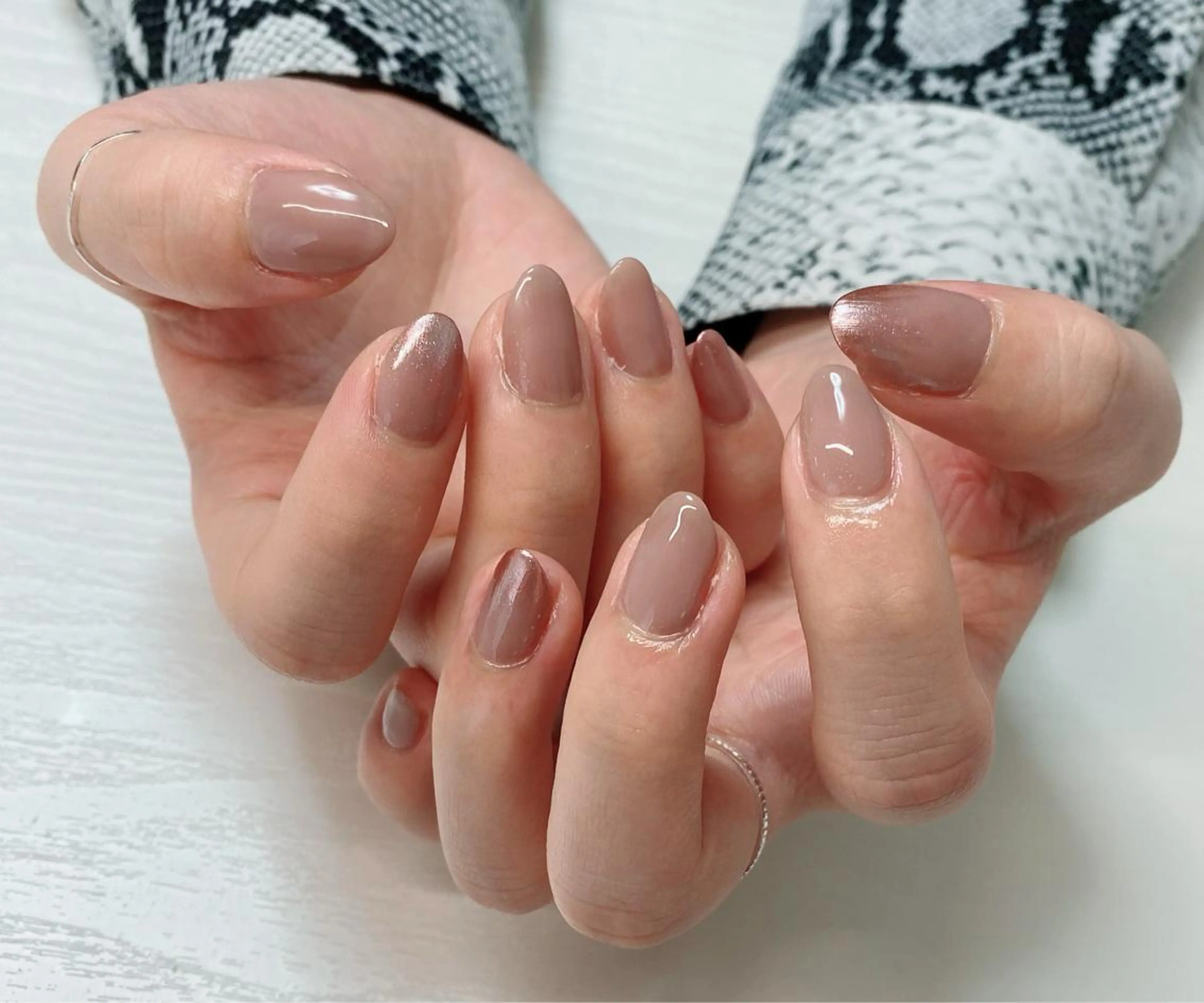 ネイル ミラーネイル ワンカラーネイル eyelash & nail  AN所属・eyelash & nail  ＡＮのマツエク・マツパデザイン