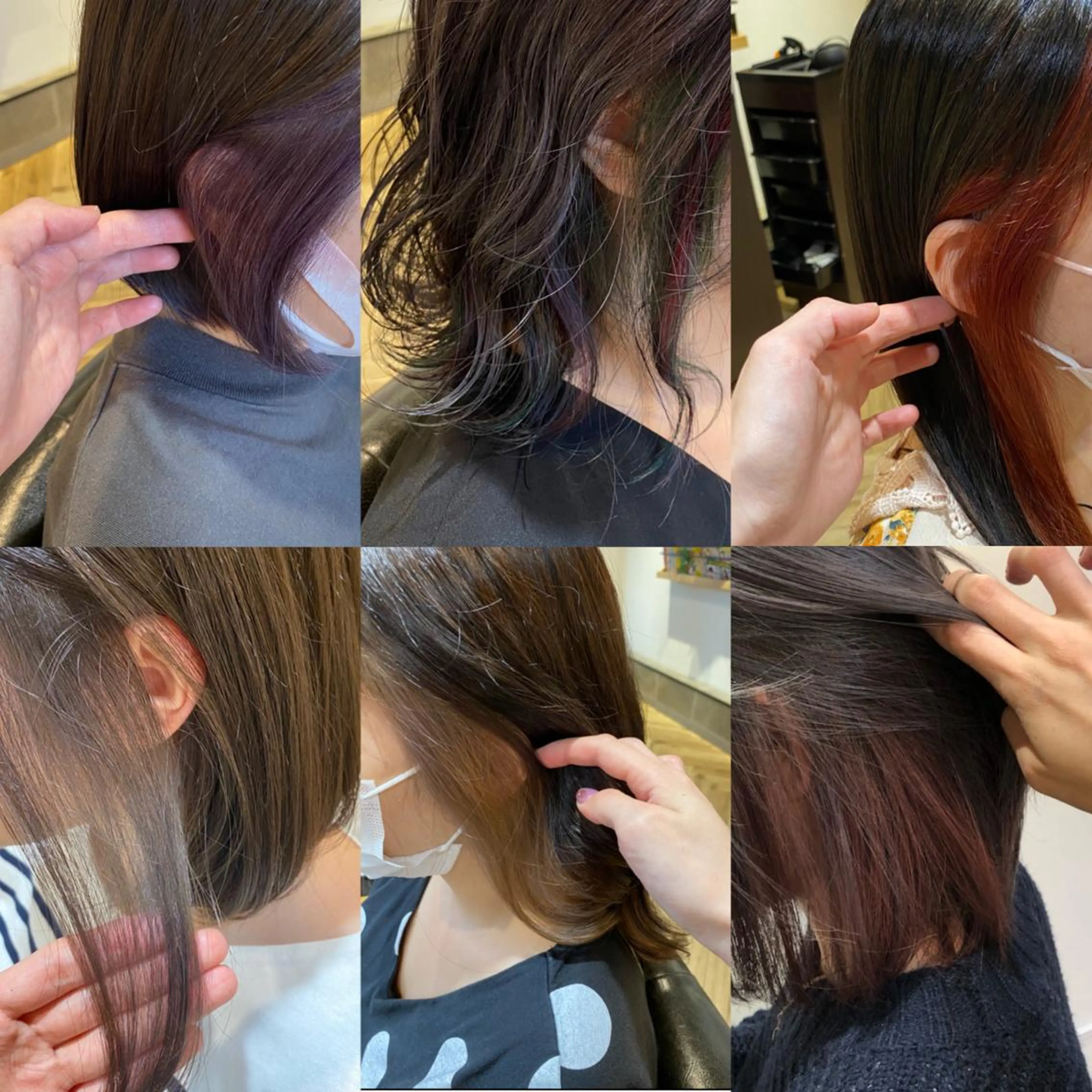 ミディアム カラー 艶カラー/韓国顔周り 🎀mamiのヘアスタイル