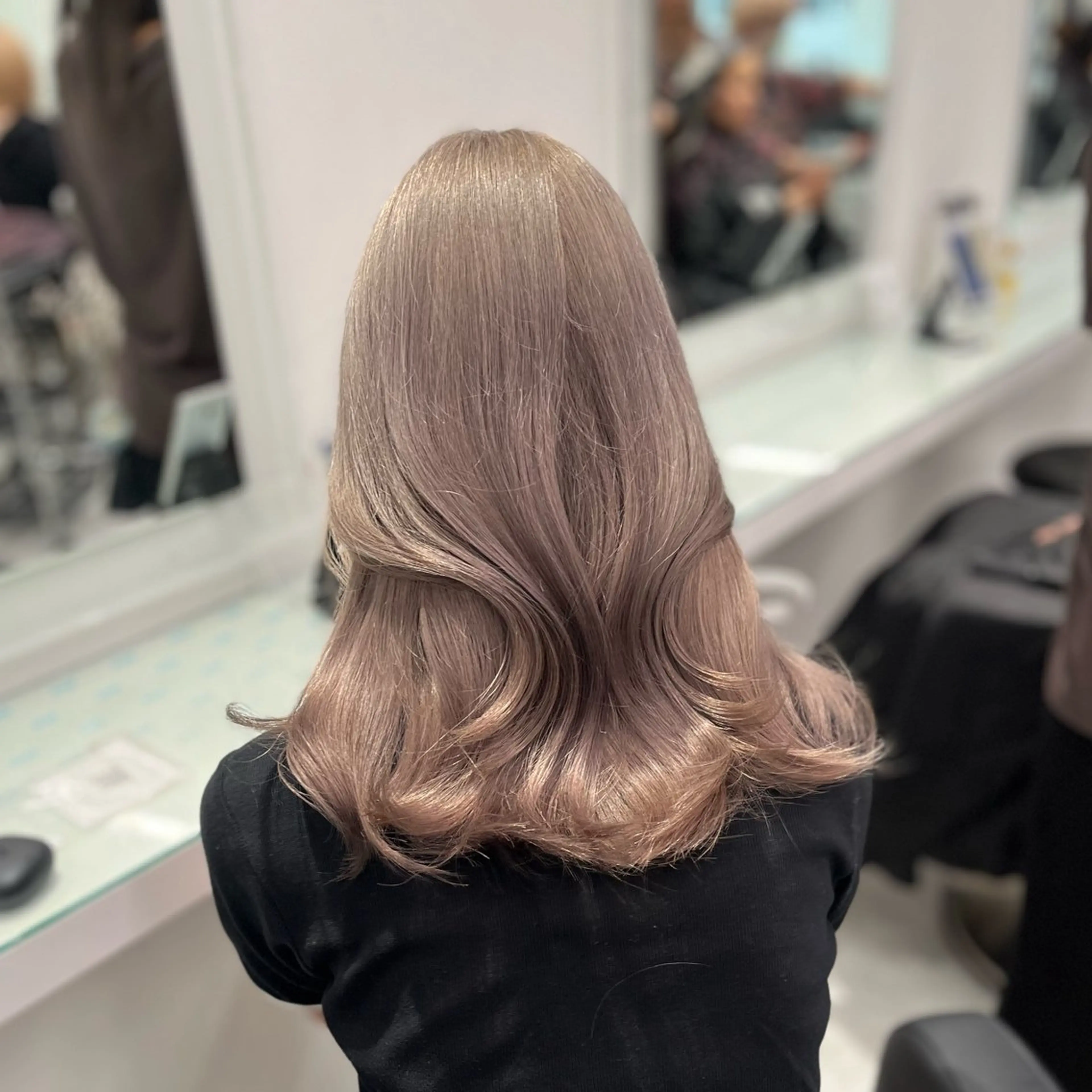 セミロング カラー パーマ ヘアアレンジ メンズ ヘアカラー ♡ 𝐑𝐈𝐎♡のヘアスタイル