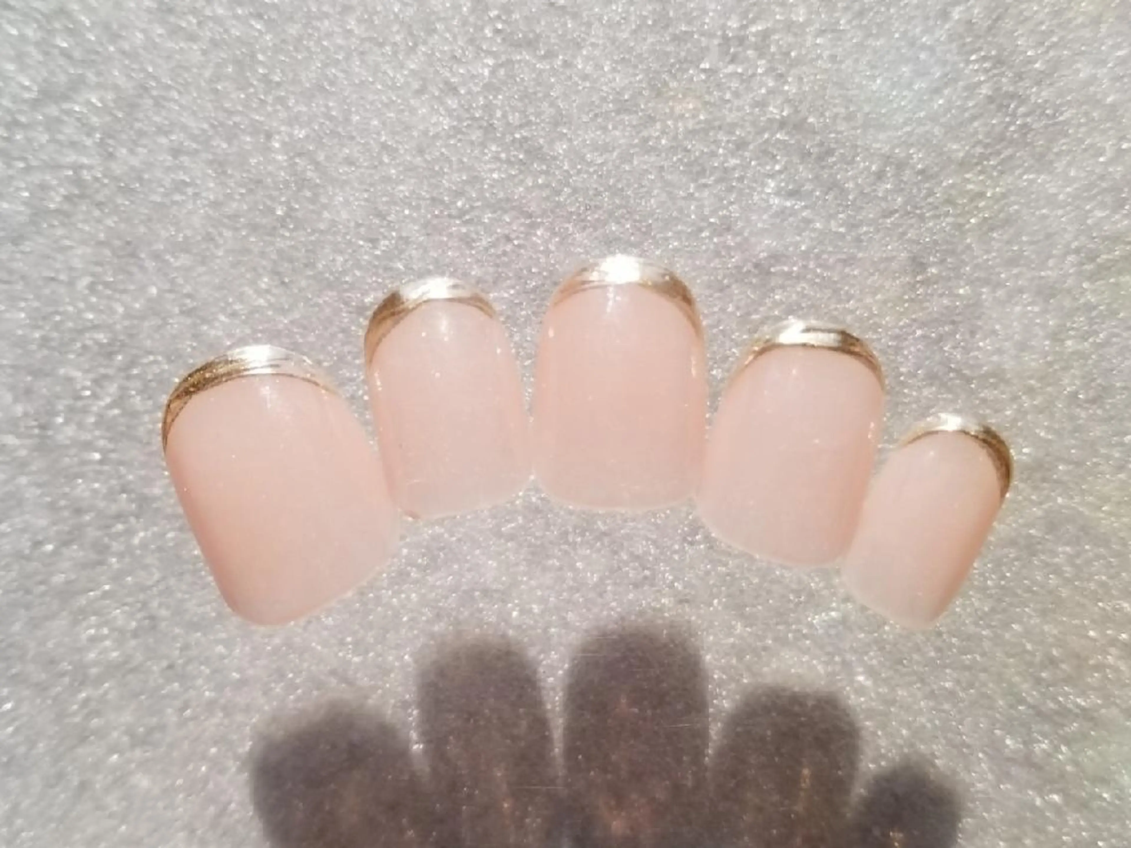 ショート ネイル フレンチネイル ミラーネイル オフィスネイル 吉祥寺🌟 ネイルフロンティアのネイルデザイン