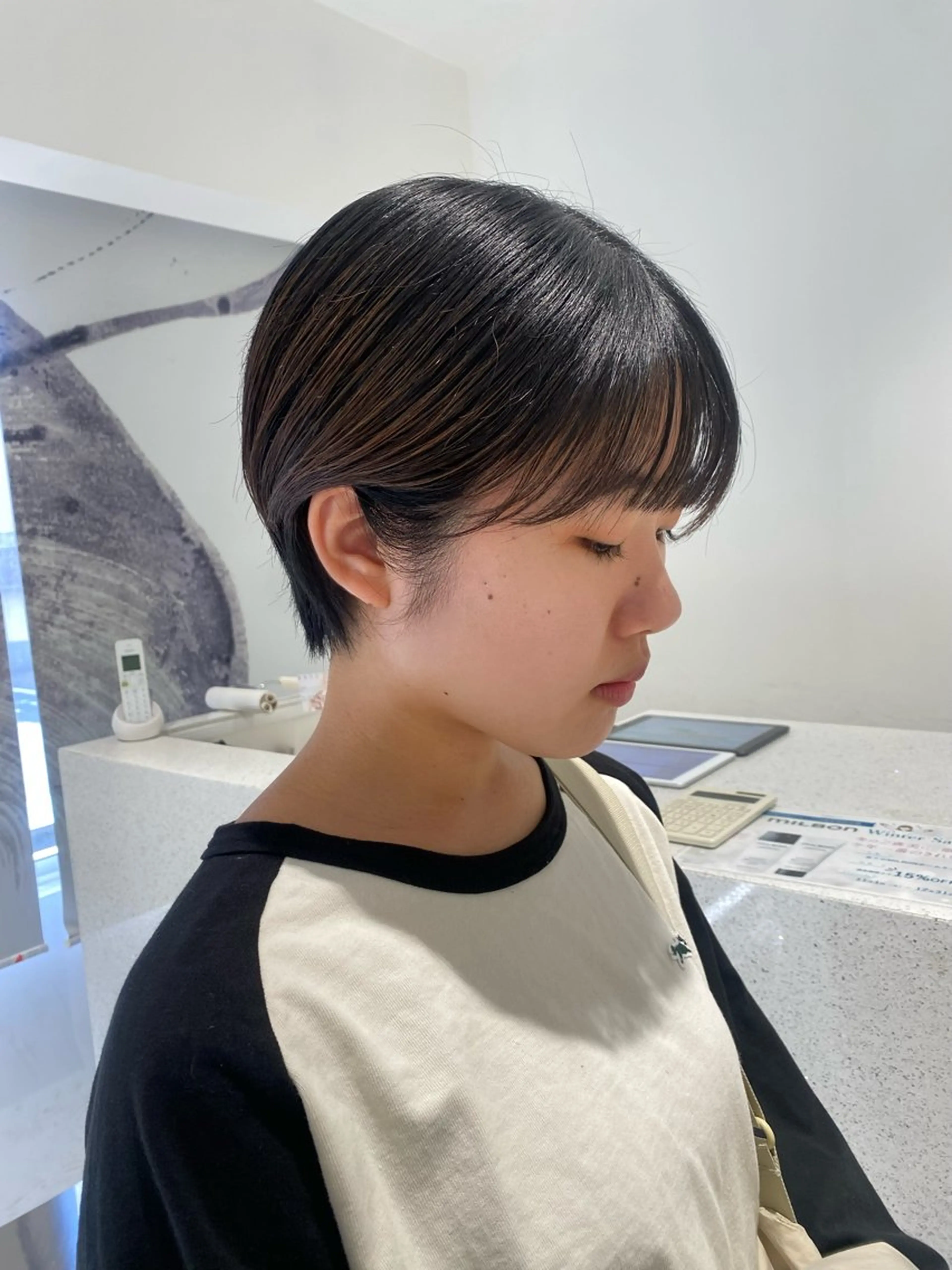 丸みショートカット無料カットモデル💇♀️詳細確認よろしくお願いしますの写真