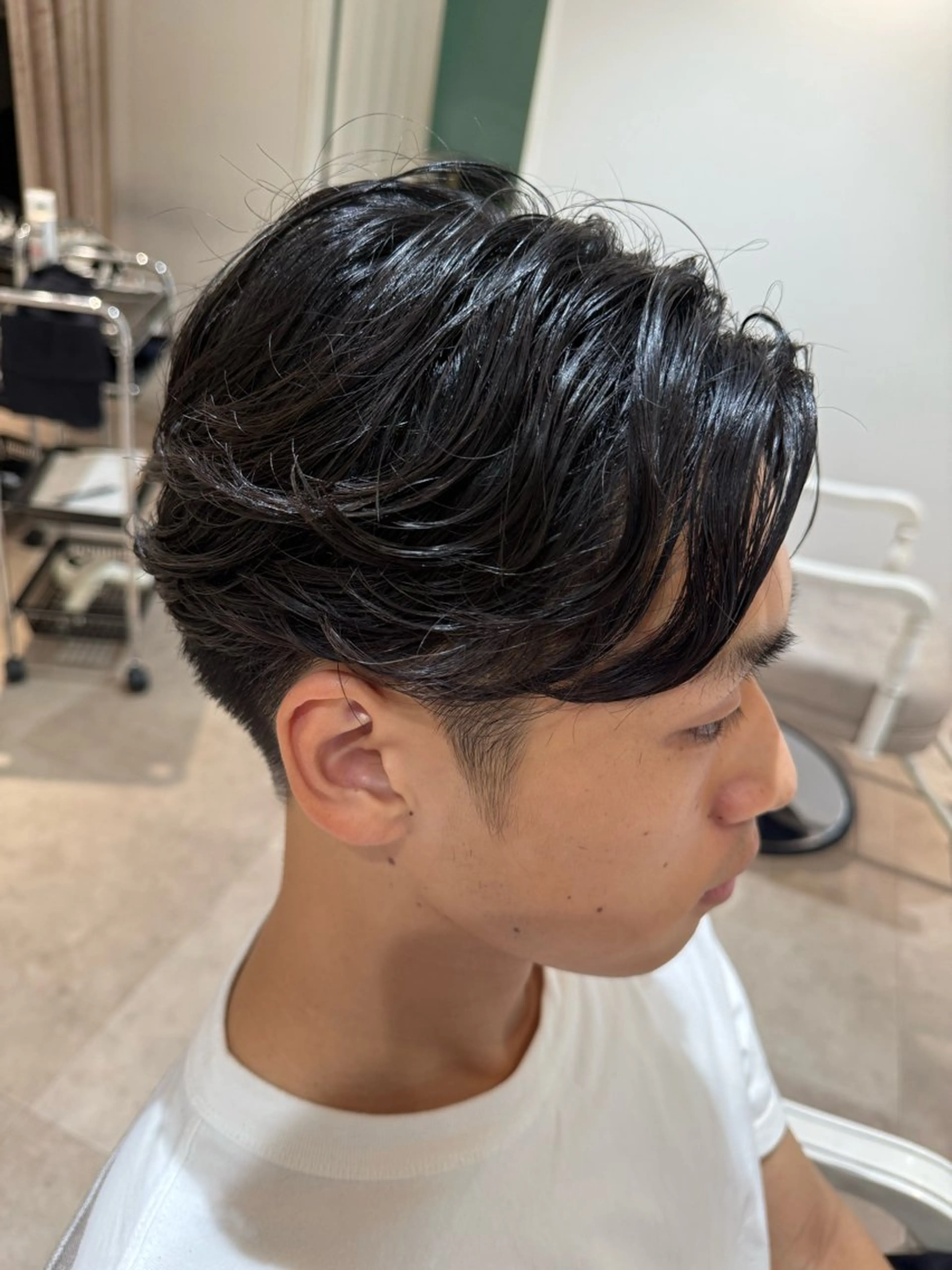 パーマ メンズ フェザーパーマ メンズパーマ CreBiA -Rukiya-のヘアスタイル