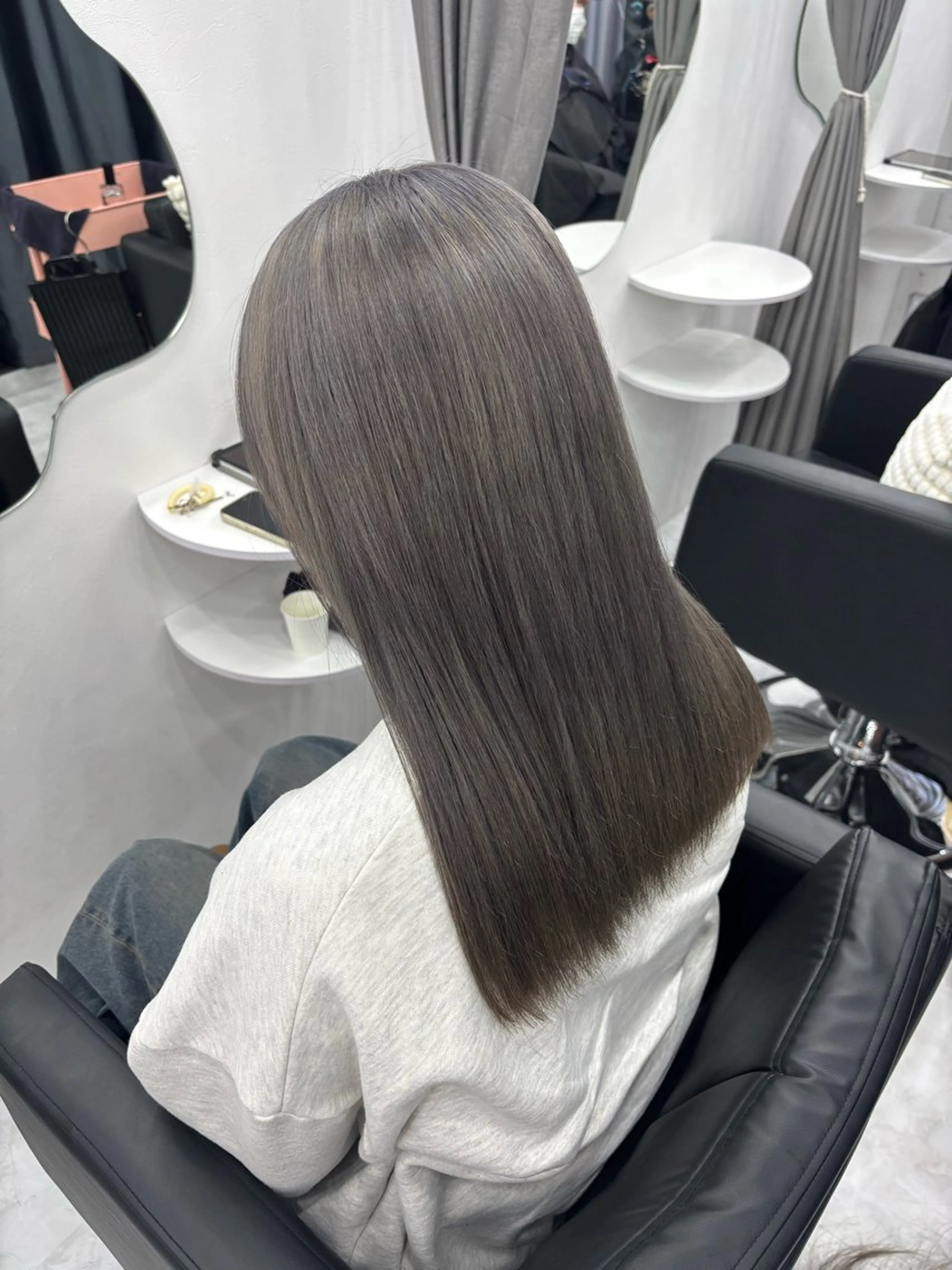 セミロング カット ヘアカラー トリートメント MoA cilue 福島さつき 👧🏻のヘアスタイル