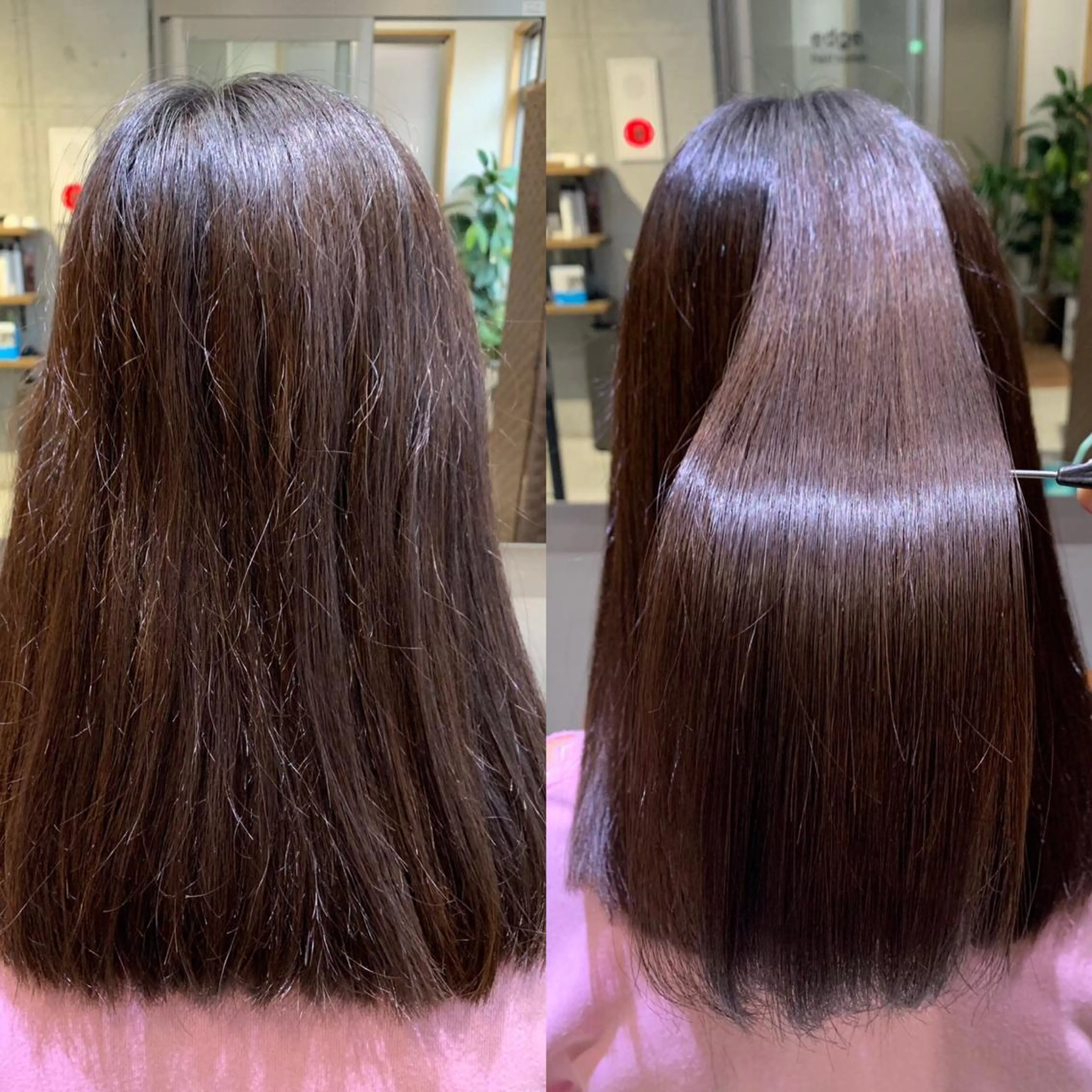 ロング カット ヘアカラー 縮毛矯正 トリートメント edge.所属・くまがい みゆ【edge.】のヘアスタイル