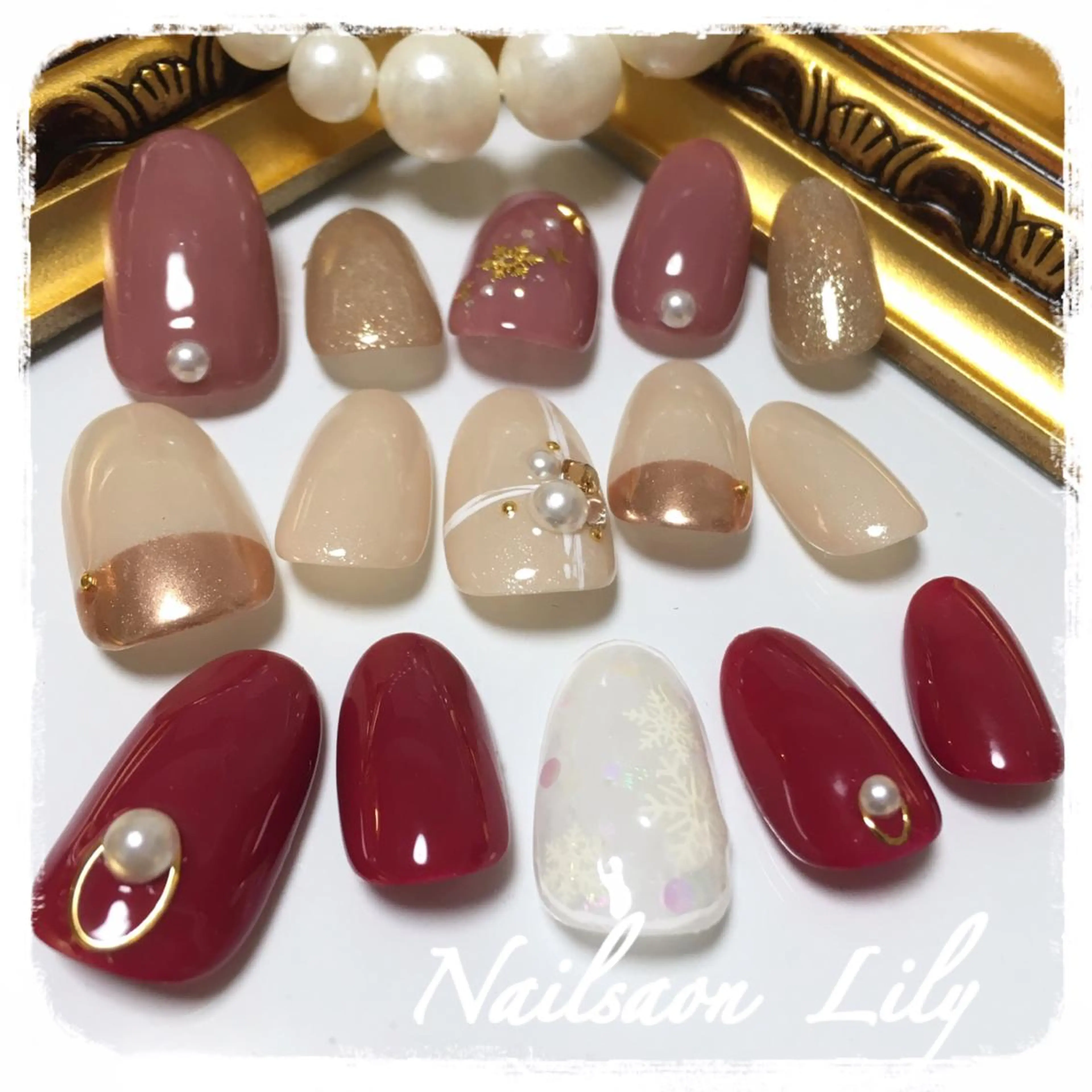 ネイル シンプルネイル ハンドネイル Nailsalon Lilyのネイルデザイン