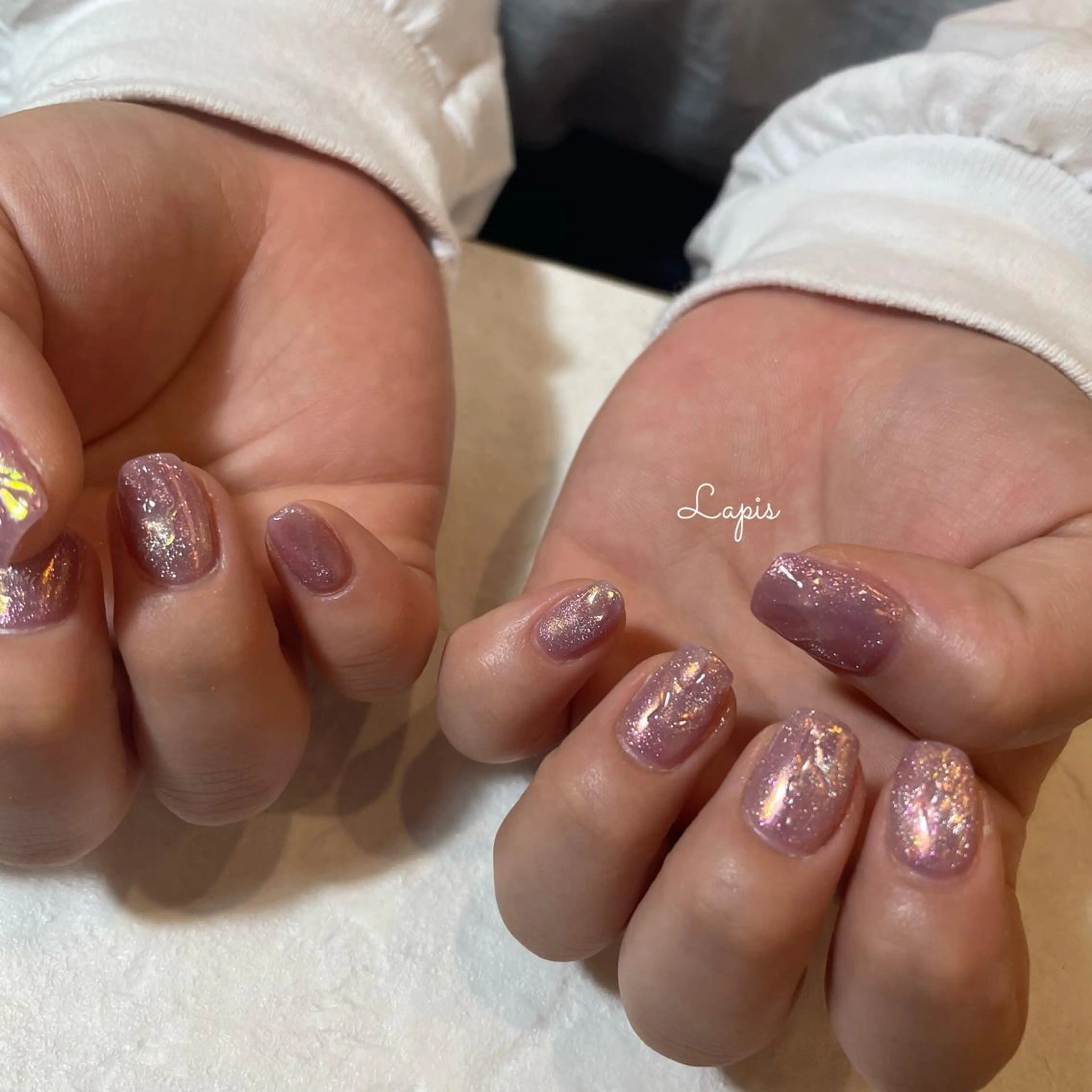 ネイル オーロラネイル マグネットネイル ハンドネイル Lapis *のネイルデザイン