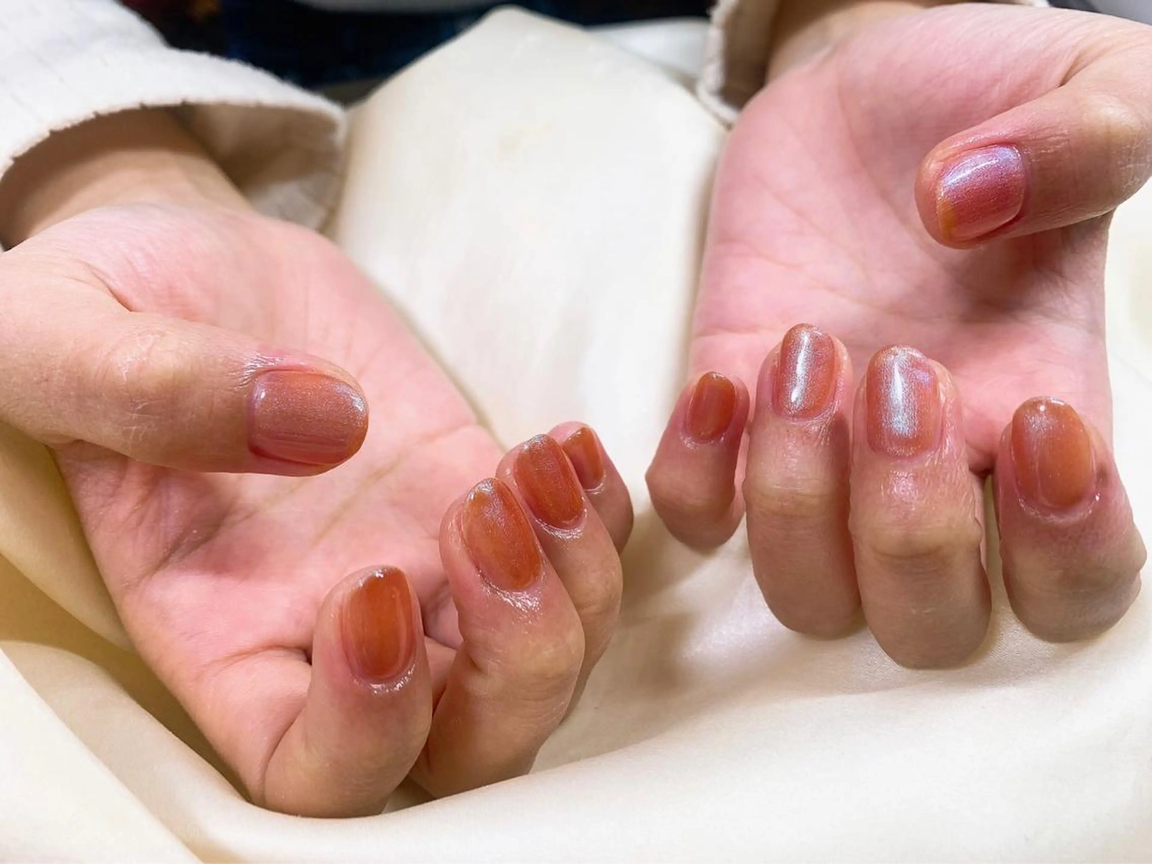 ネイル オーロラネイル フラワーネイル フットネイル フレンチネイル ジェルネイル ハンドネイル Mogu nail 二子玉川のネイルデザイン