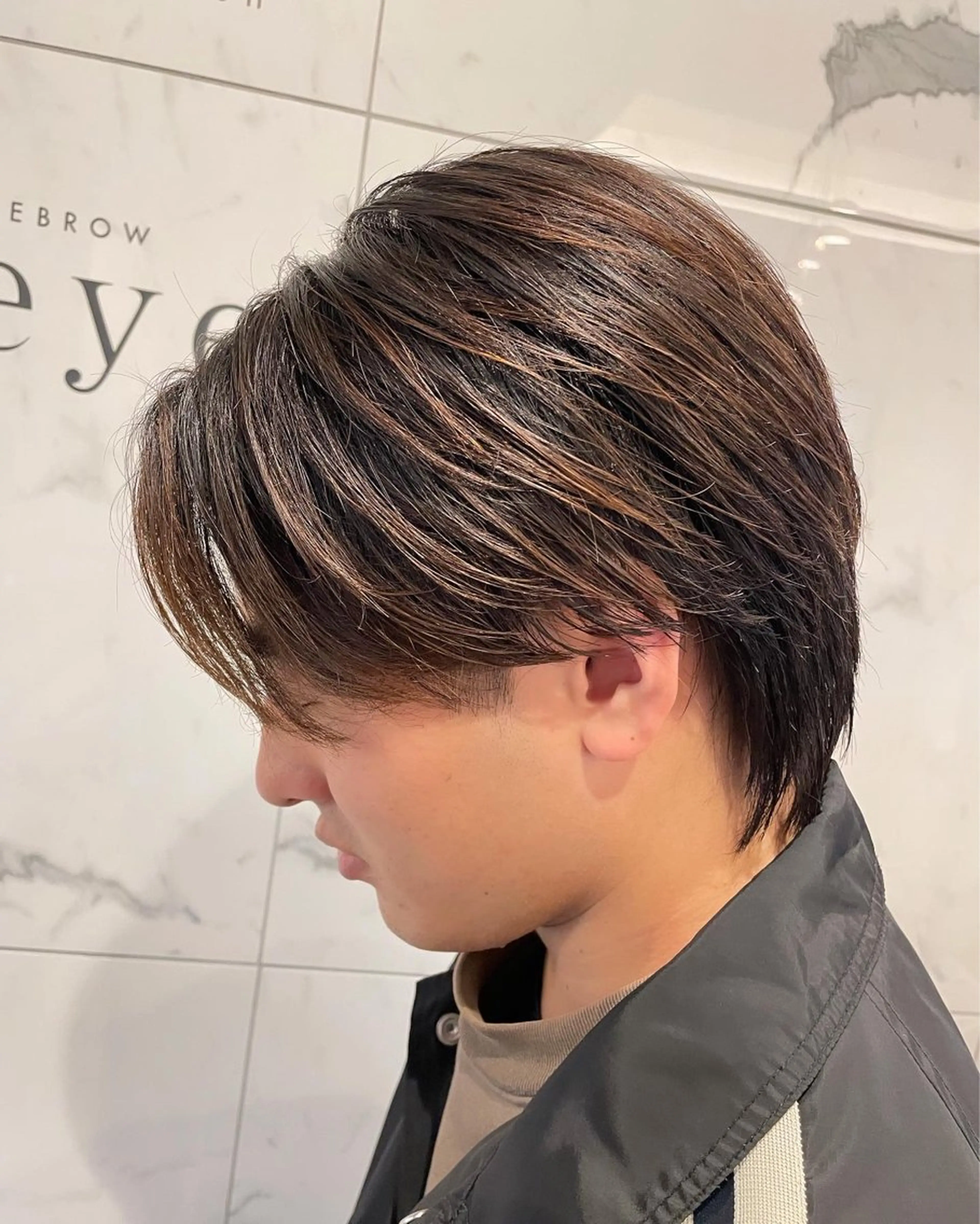 ミディアム 小島 陽成のヘアスタイル
