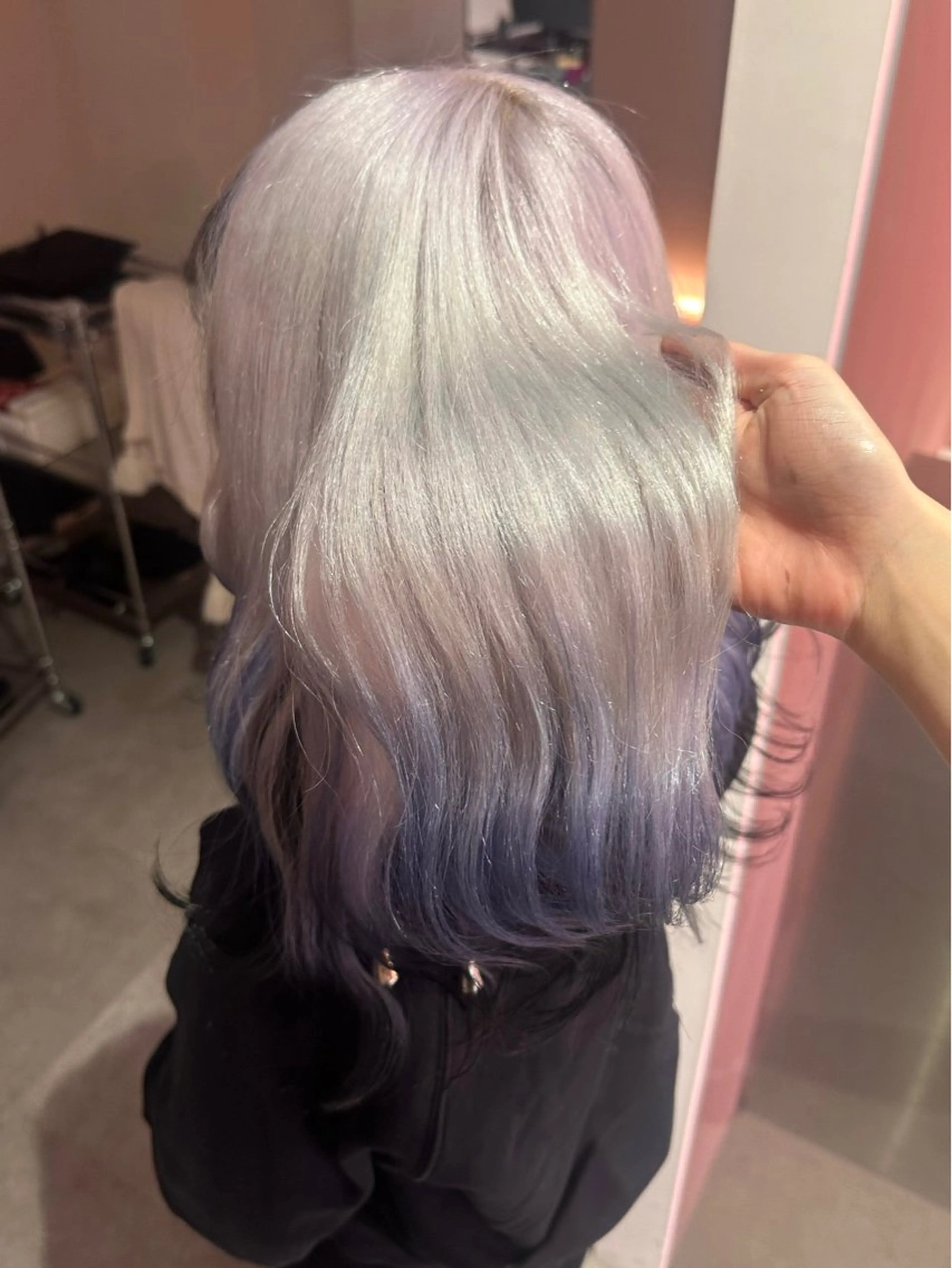 セミロング ブリーチカラー 特化/MAHIROのヘアスタイル