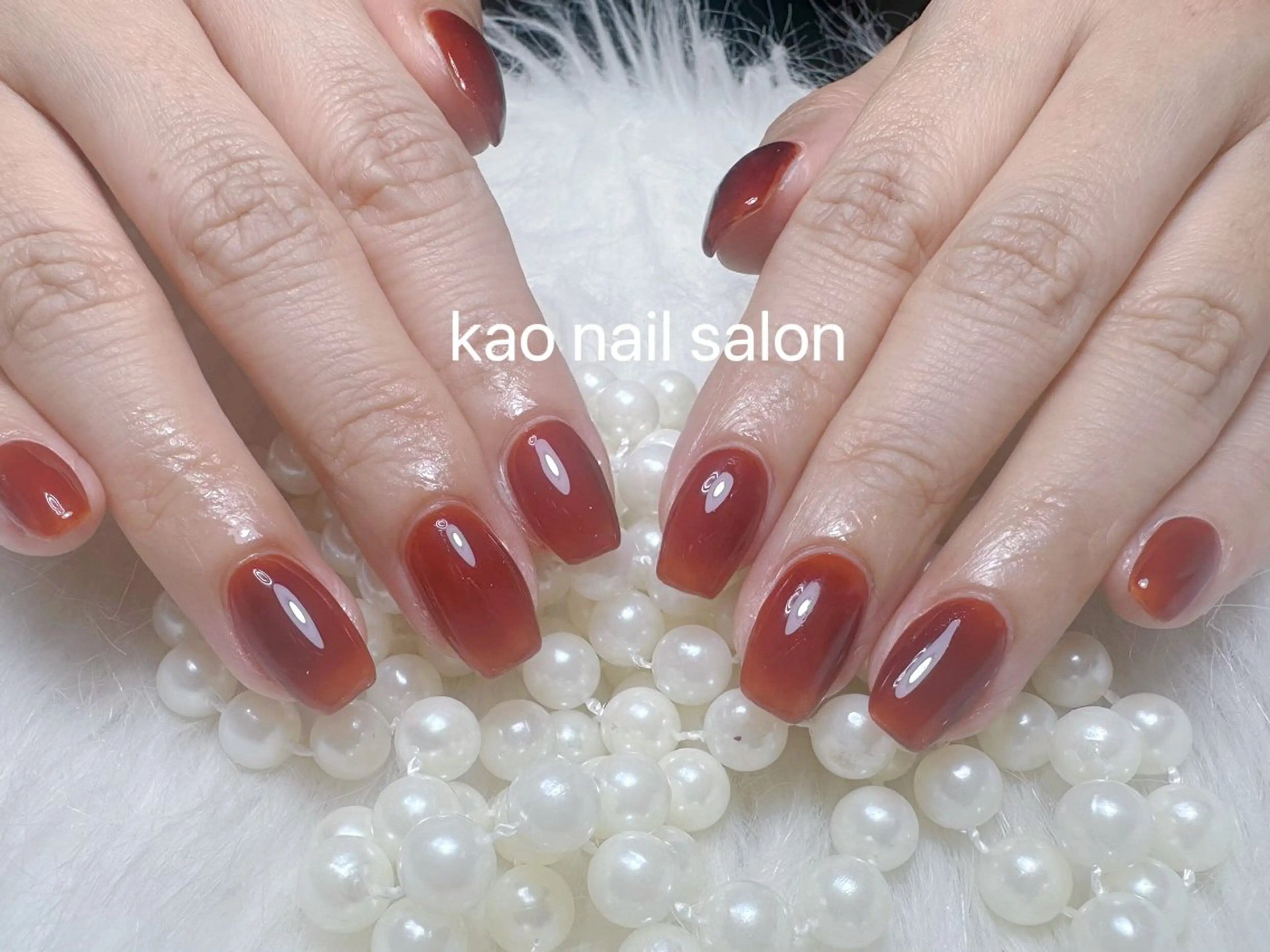ネイル ハンドネイル kao nail マグネット/長さだしのネイルデザイン