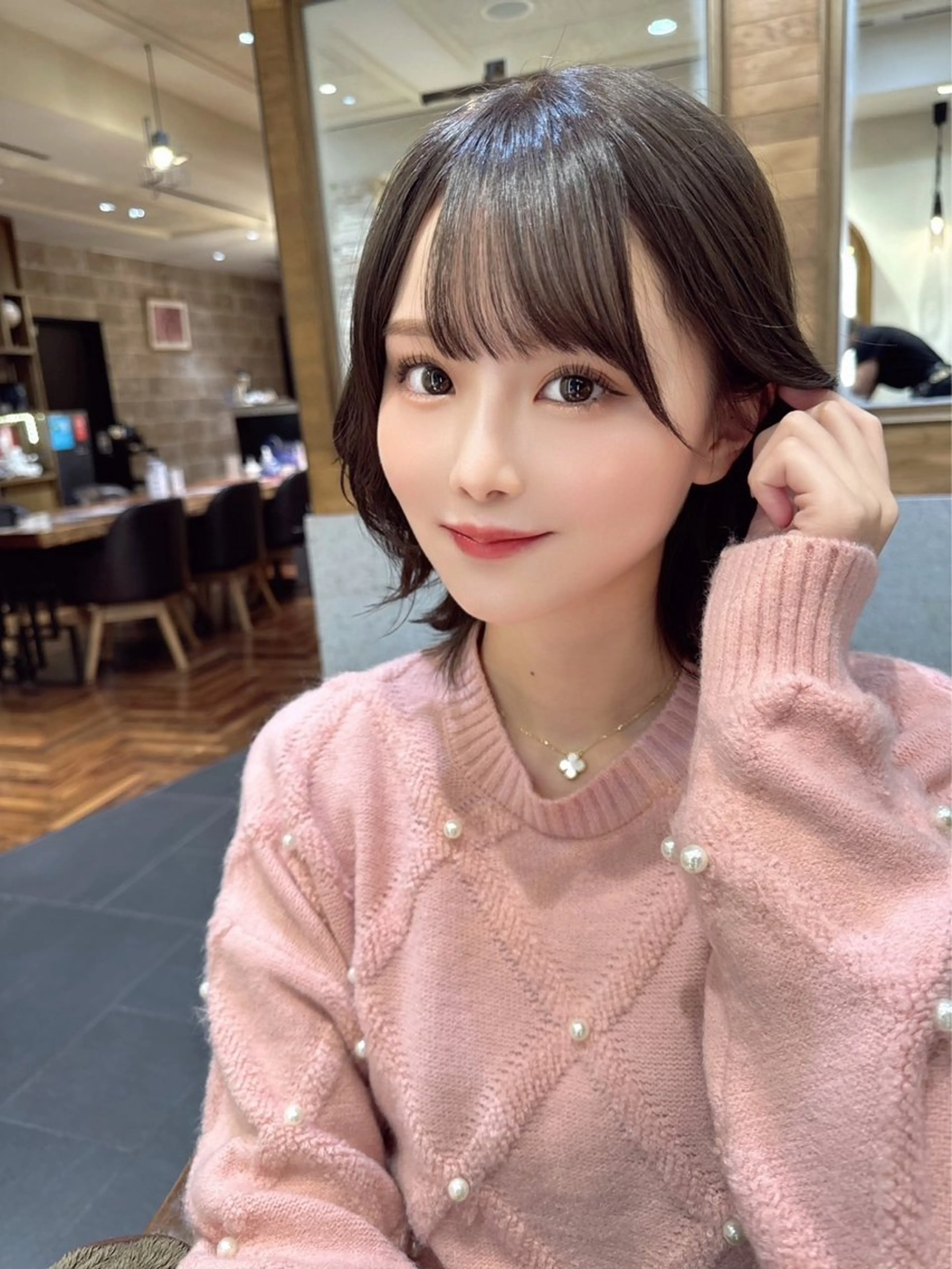 前髪、顔周りのカットが2cm以上、全体のカットの募集になります。SNS投稿動画投稿をさせていただきます。の写真