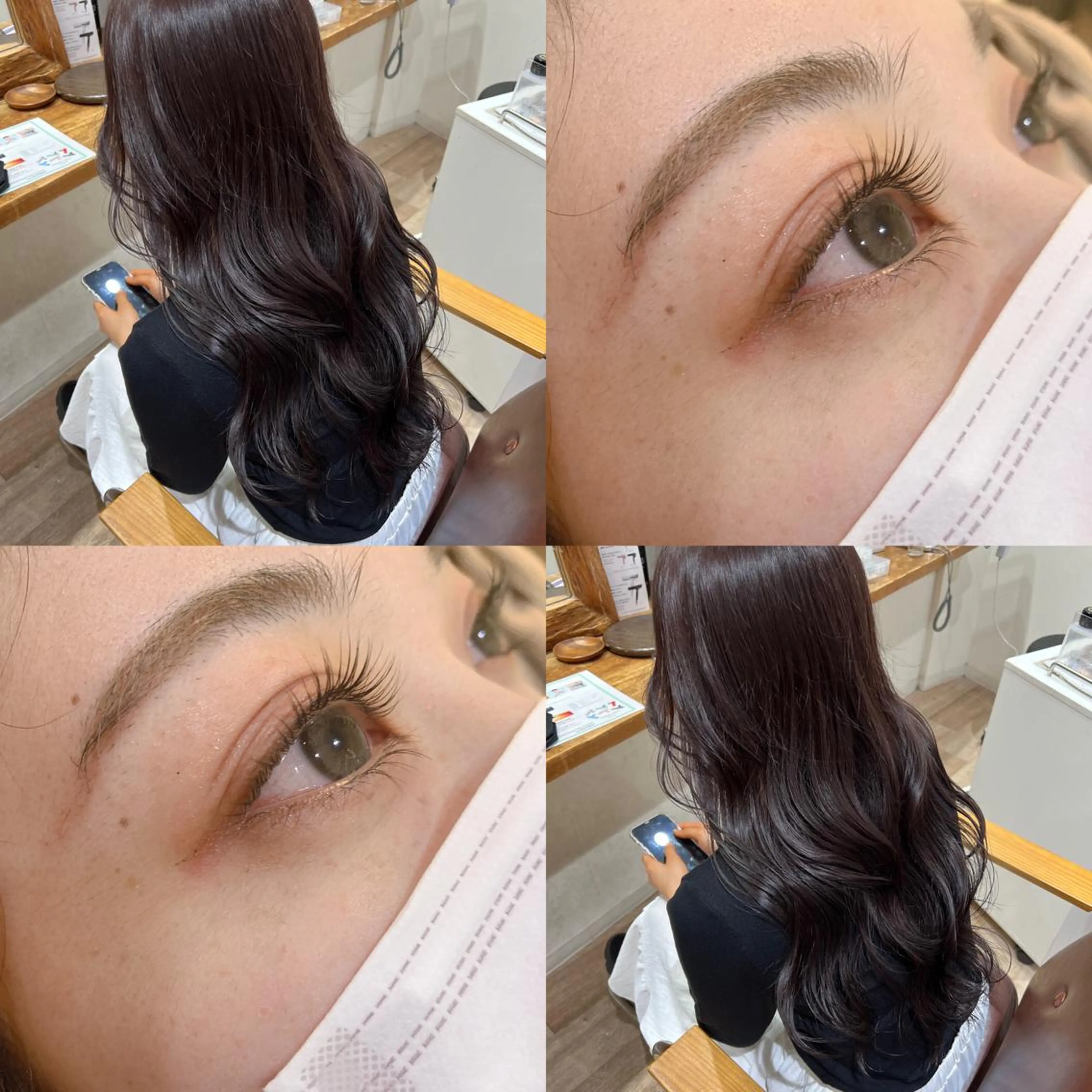 ロング カラー パーマ 韓国風ヘア オルチャンヘア チャンモリパーマ/韓 国/Minami🦋のヘアスタイル