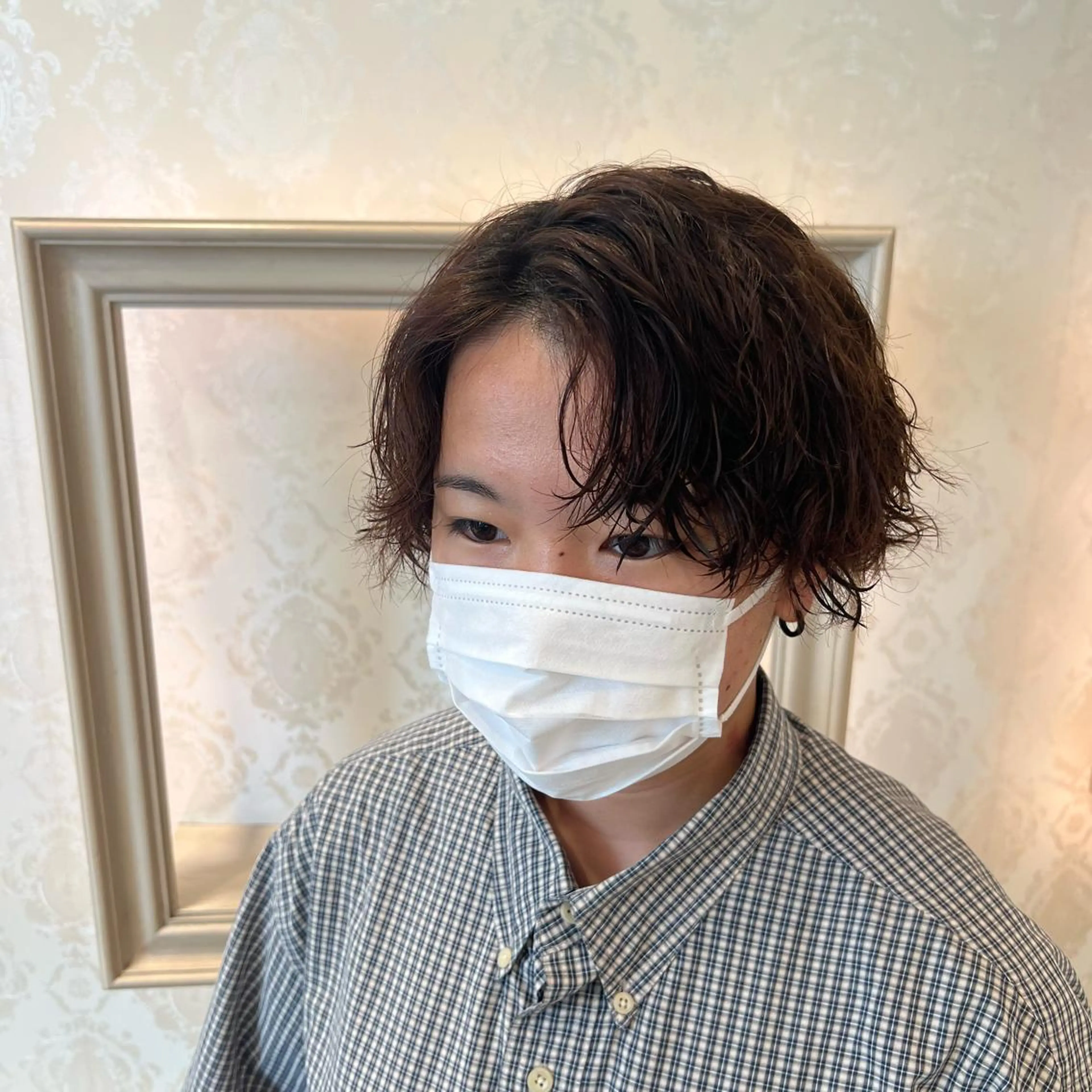 ショート パーマ スパイラルパーマ SALOWIN川崎WEST店所属・🌷川崎/ボブ/ アレンジ/コトネ🌷のヘアスタイル