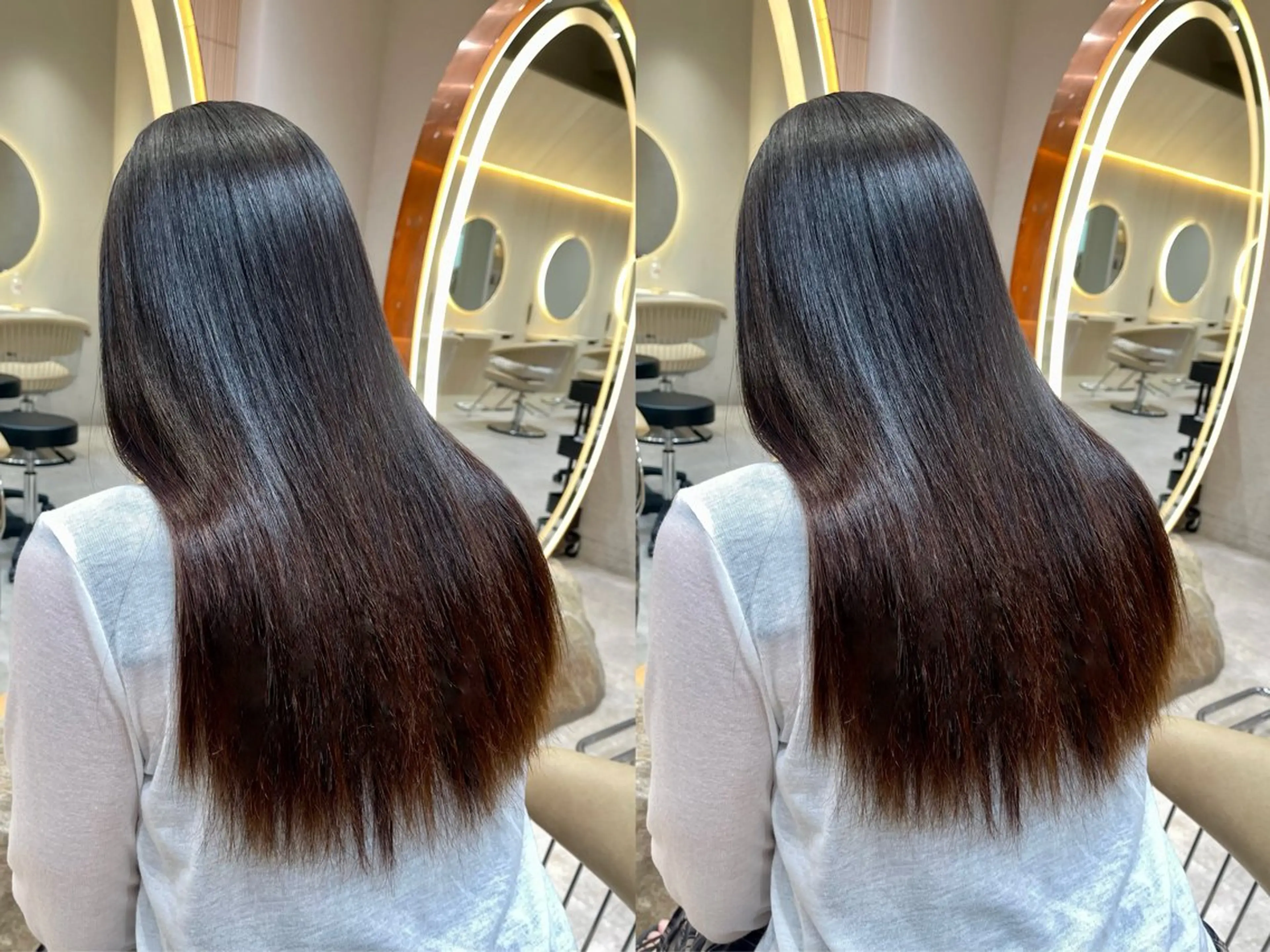 ロング 縮毛矯正 竹田 真梨子のヘアスタイル