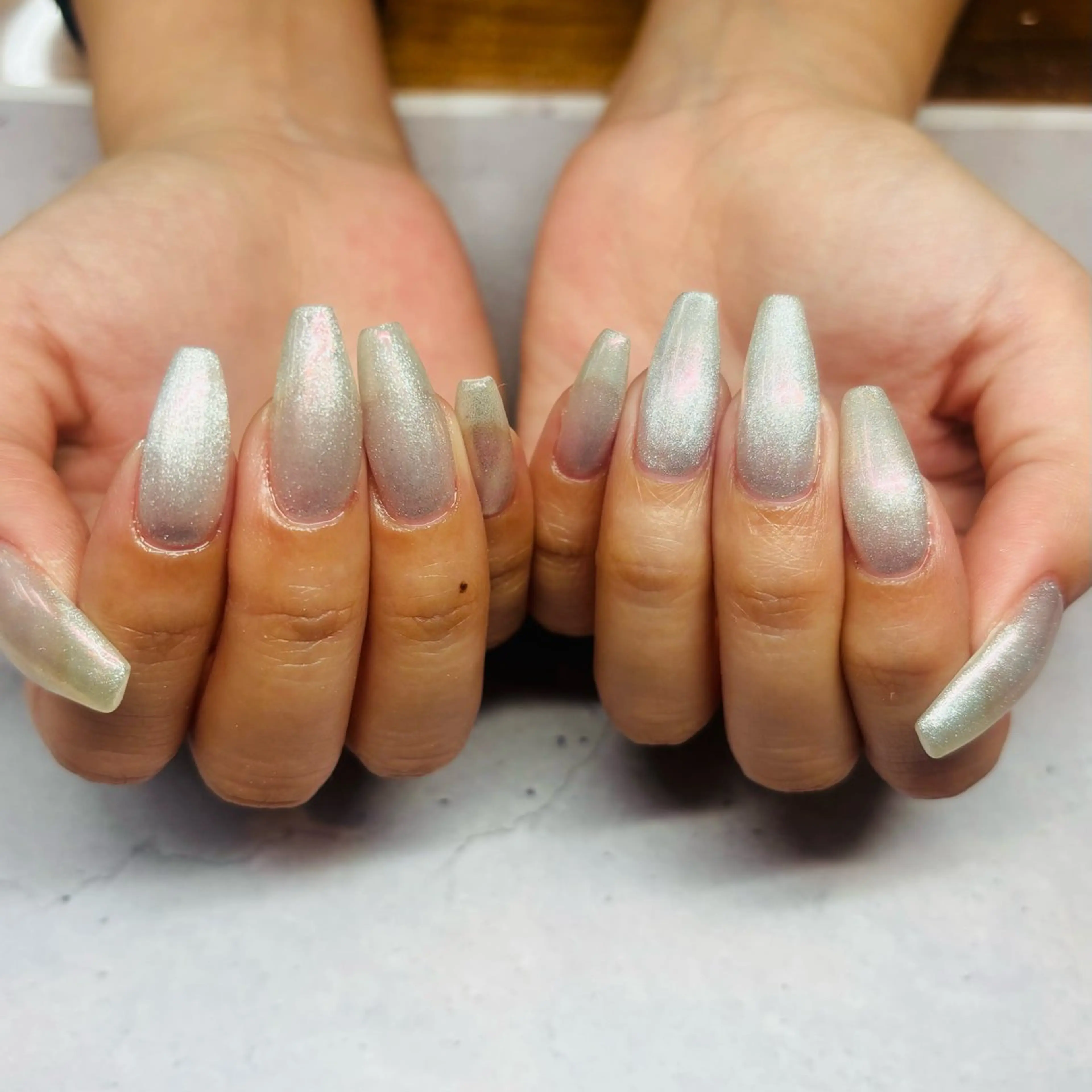 ネイル ミラーネイル AngelCoco Tabataのネイルデザイン