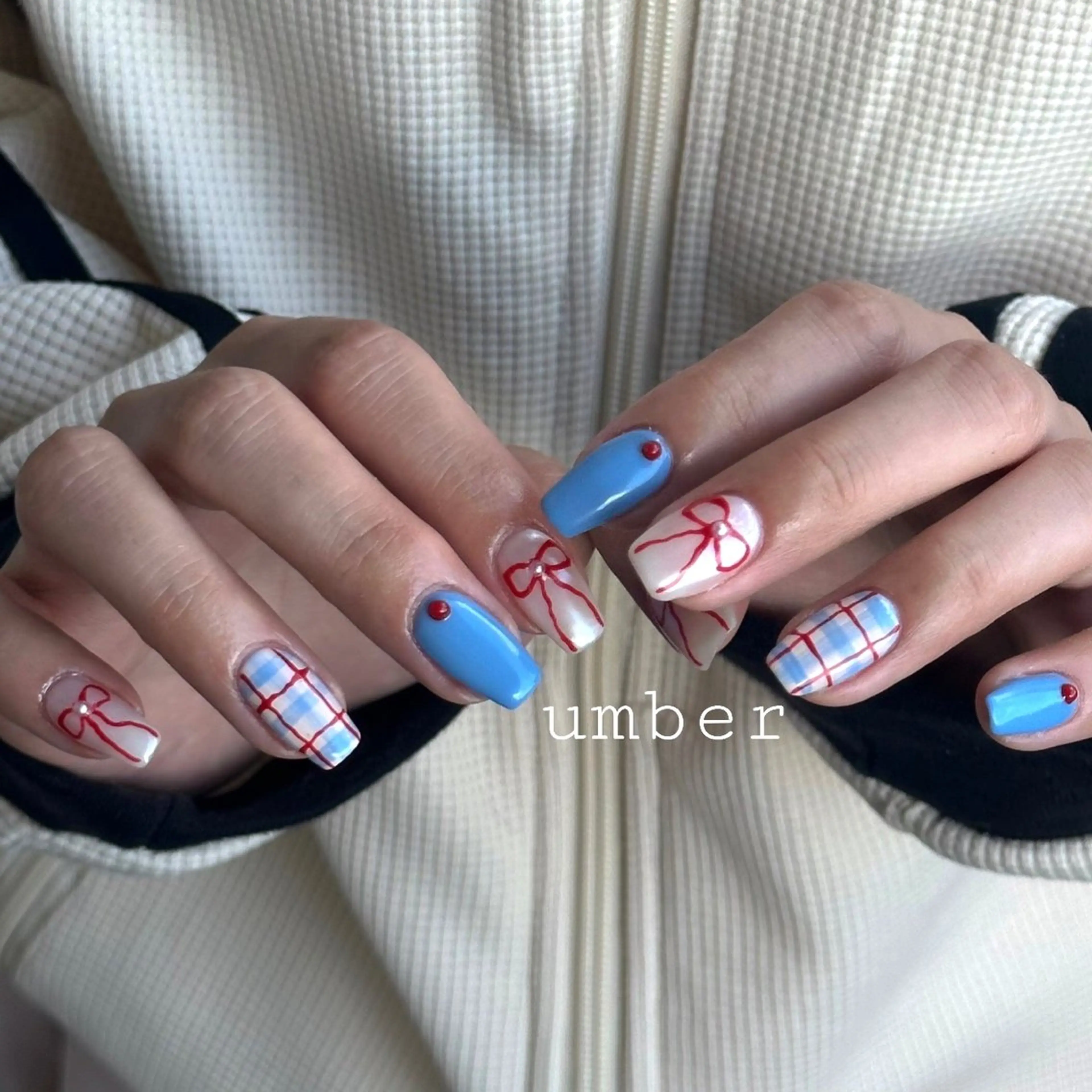 ネイル ハンドネイル umber 三茶1分のネイルデザイン